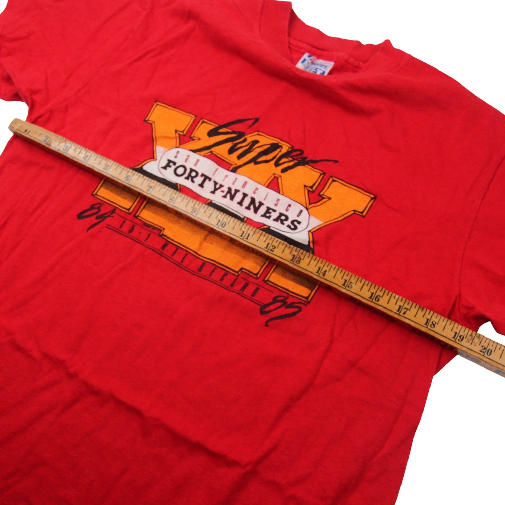 Vintage VINTAGE 1985 San Francisco 49ers Super Bowl XIX Mens T-Shirt M Red Graphic Shirt Mens Size US M / EU 48-50 / 2 - 5 Thumbnail