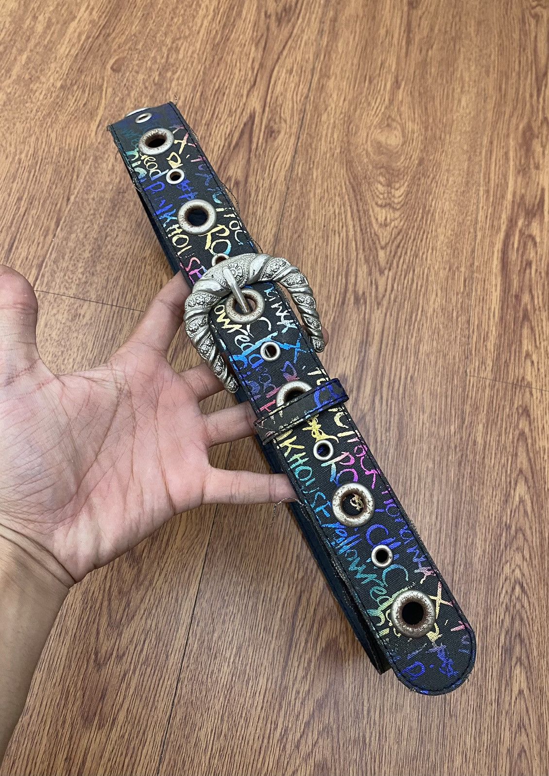 If Six Was Nine × Japanese Brand × Le Grande Bleu (L.G.B.) Graffiti ringer belt Size ONE SIZE - 3 Thumbnail