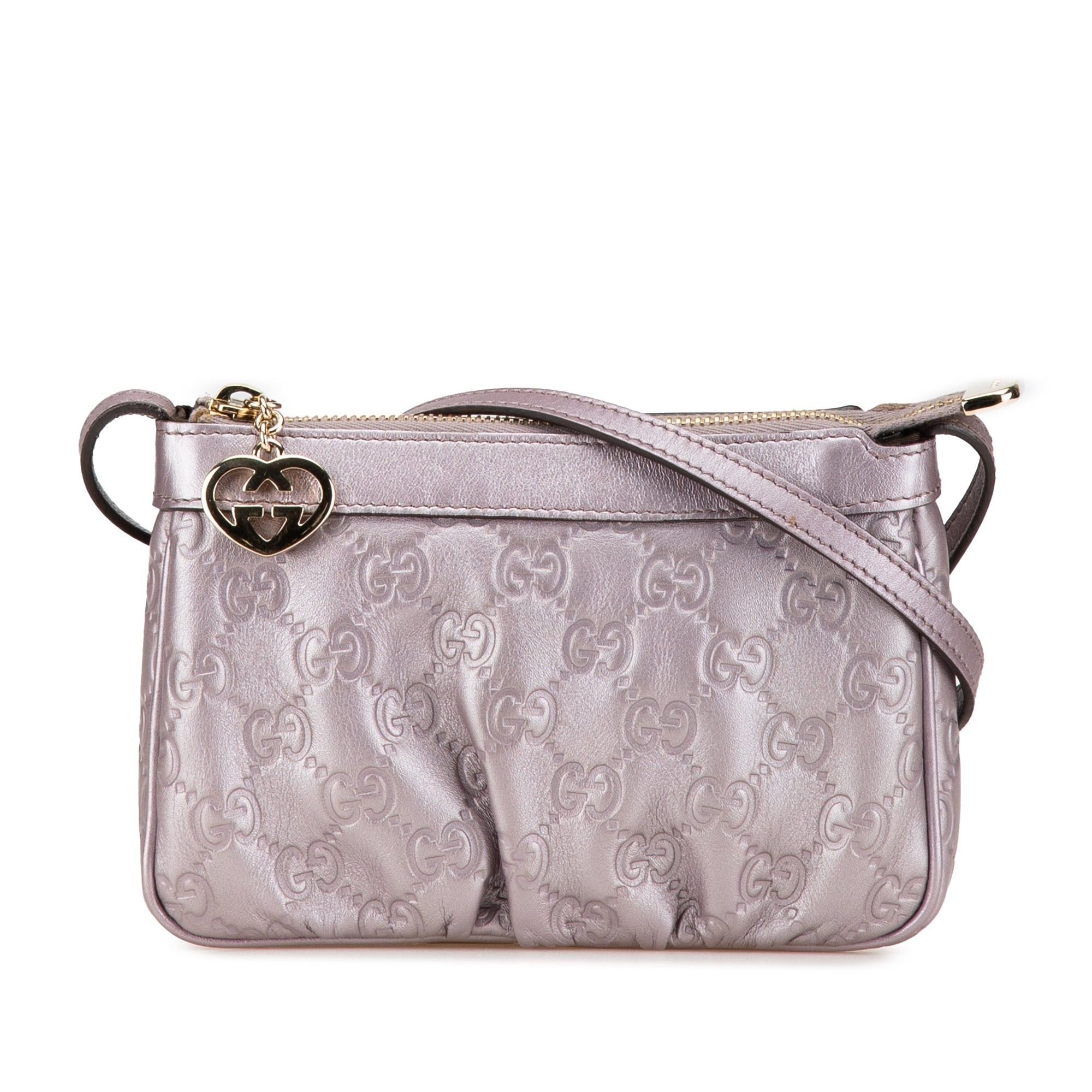 Small Metallic Guccissima Lovely Crossbody