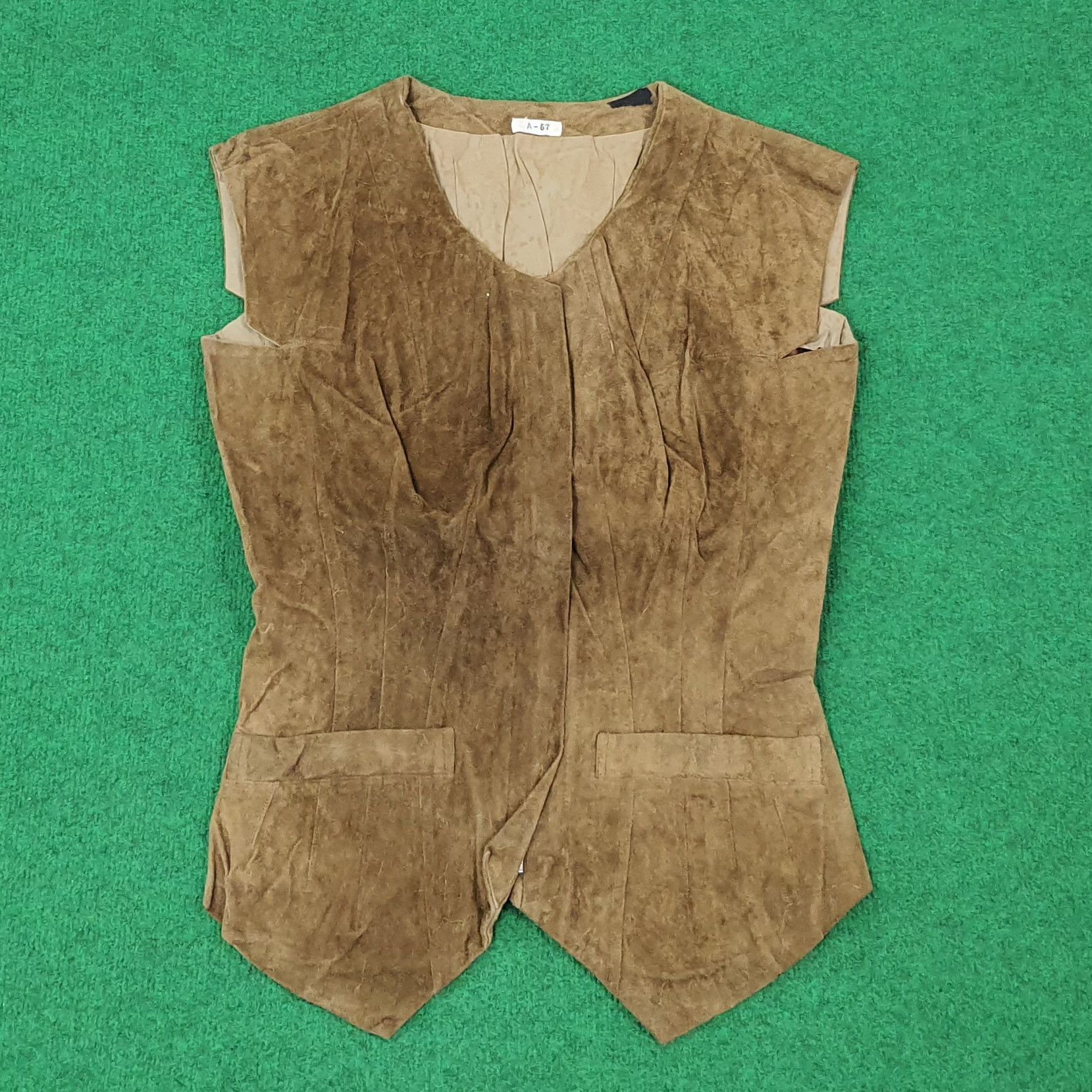 Yohji Yamamoto Vintage Yohji Yamamoto A-57 Leather Skin Vests C242N7 Size US S / EU 44-46 / 1 - 1 Thumbnail
