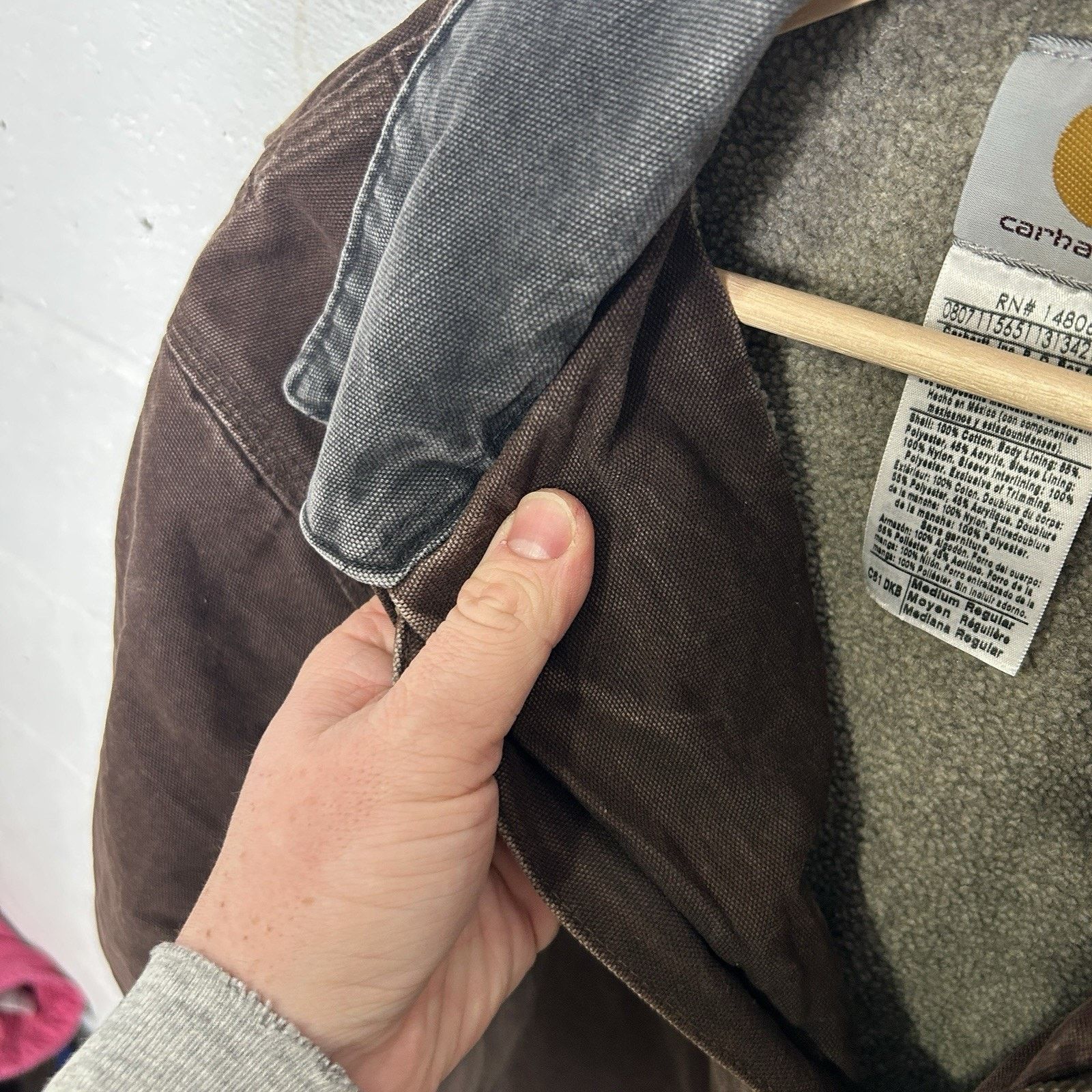 Carhartt Vintage Carhartt Sherpa-Lined Ridge Jacket “Dark Brown” C61 Size US M / EU 48-50 / 2 - 13 Thumbnail