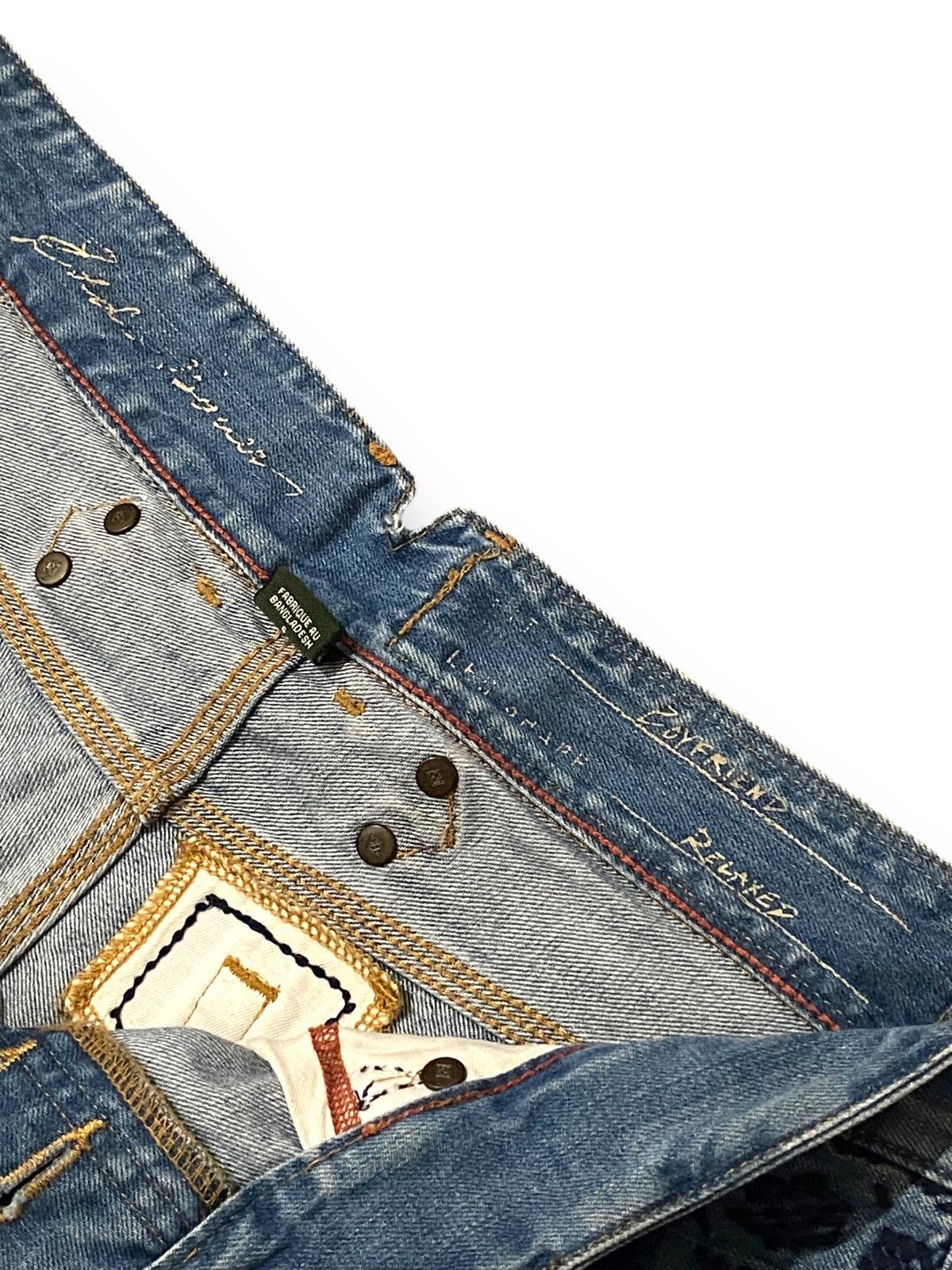 Eddie Bauer Eddie Bauer Boyfriend Patchwork Distressed Floral Jeans Size US 34 / EU 50 - 16 Thumbnail
