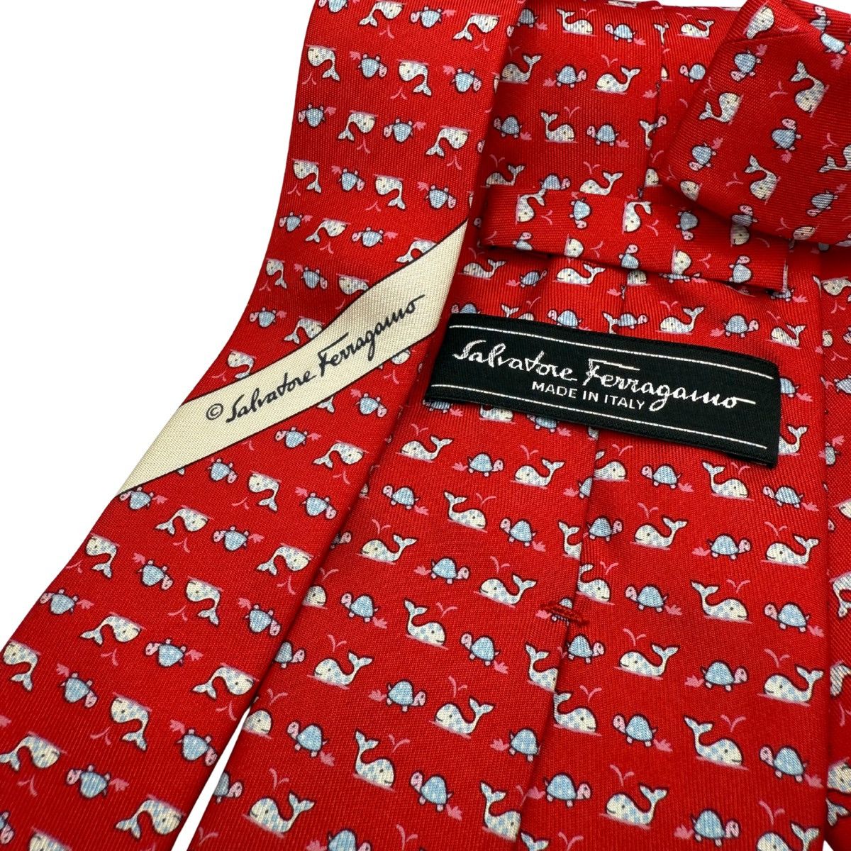 Salvatore Ferragamo Salvatore Ferragamo Red Silk Tie, Made in Italy Size ONE SIZE - 5 Thumbnail