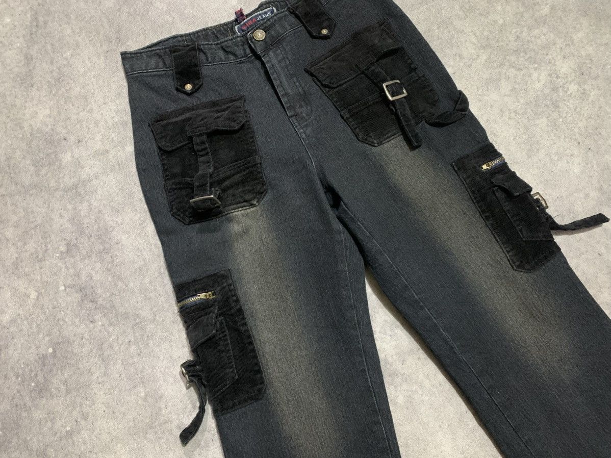 Other Flared jeans multi pocket cargo x if six was nine x vintage Size US 29 - 3 Thumbnail