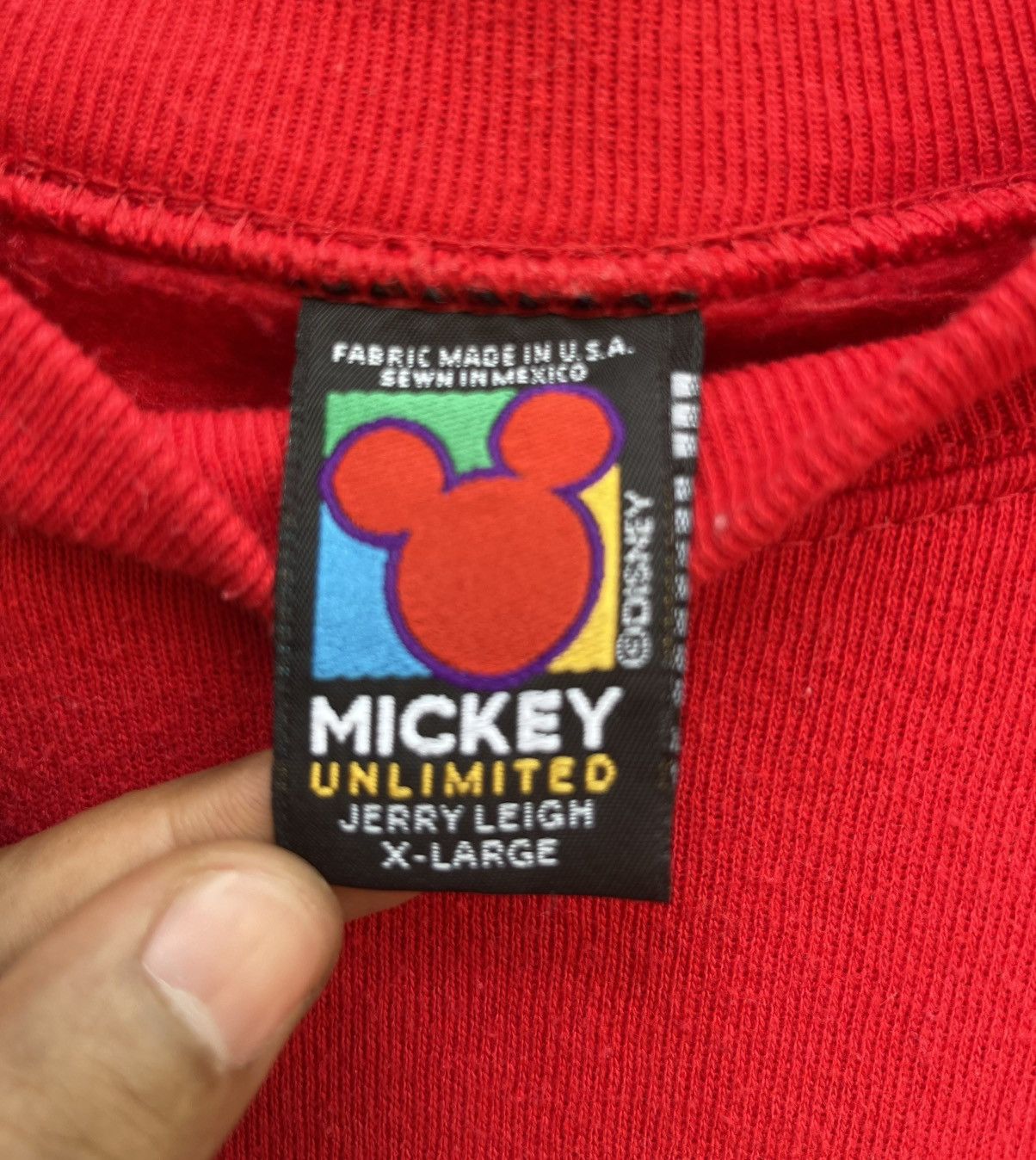 Vintage Vintage 90s Disney Mickey Unlimited Sweatshirt Made in Usa Size US L / EU 52-54 / 3 - 3 Thumbnail