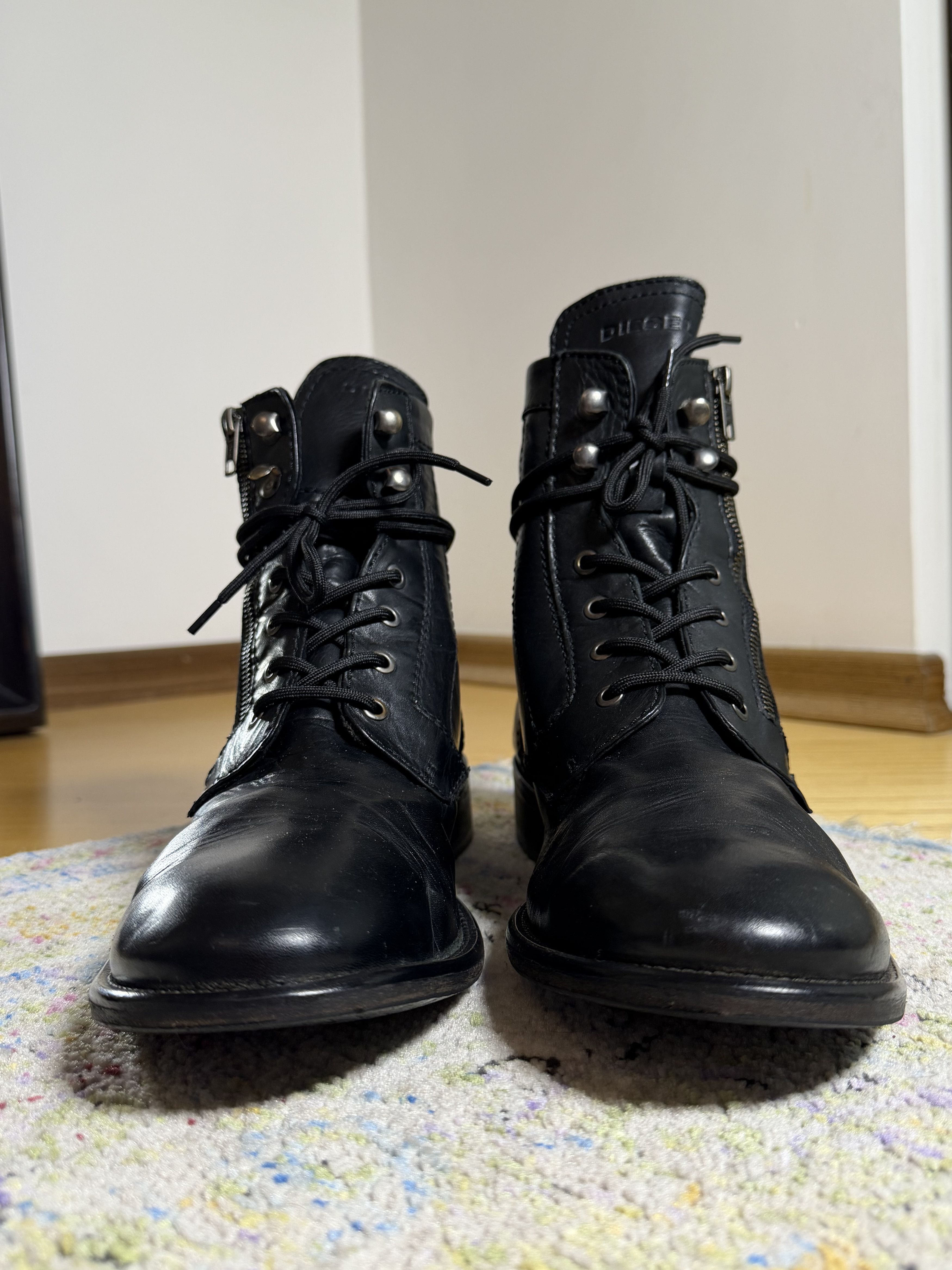 Diesel Diesel The Pit Black Boots Size US 12 / EU 45 - 7 Thumbnail
