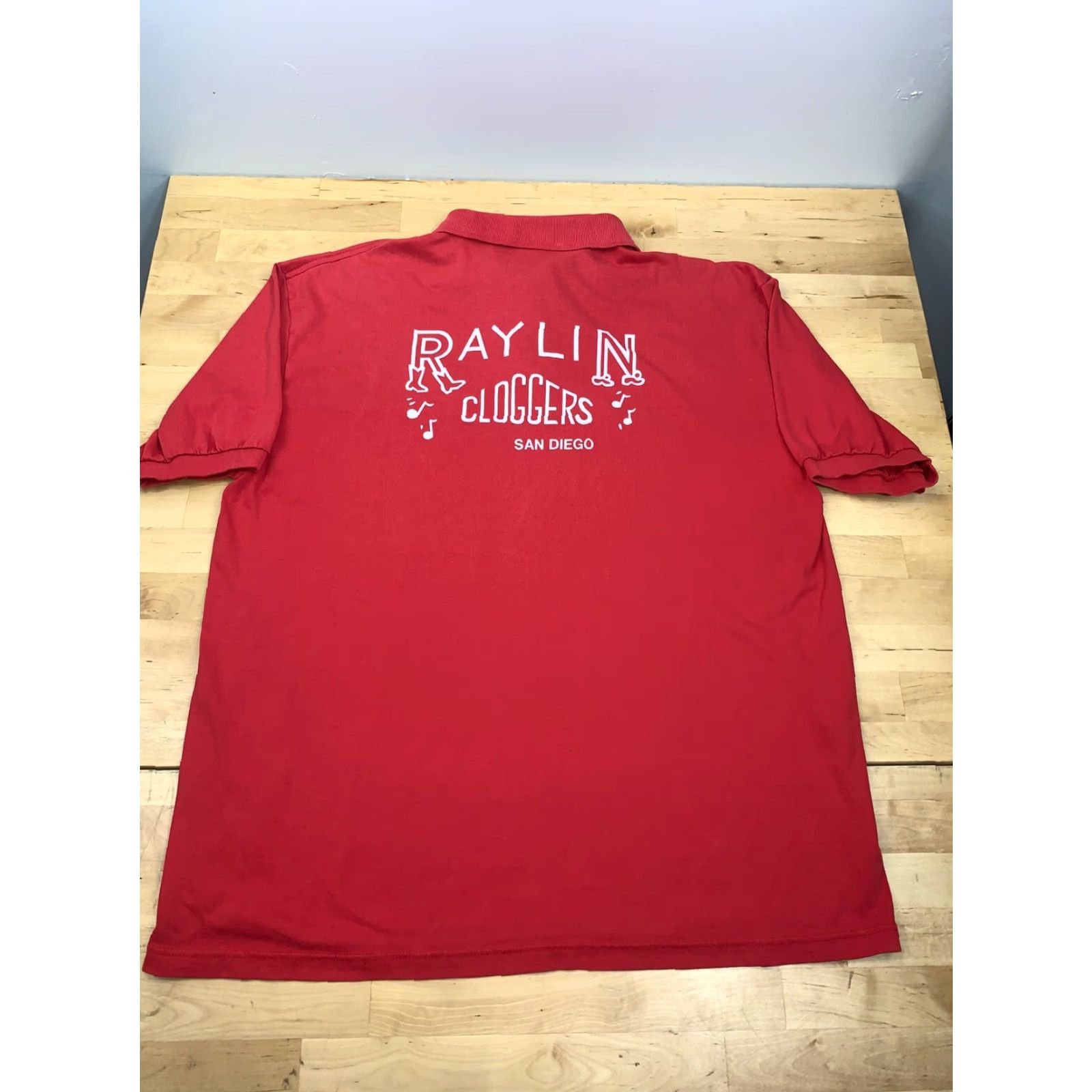 Hanes VINTAGE Hanes Polo Shirt Red Short Sleeve Mens L USA 3588 Size US L / EU 52-54 / 3 - 6 Thumbnail