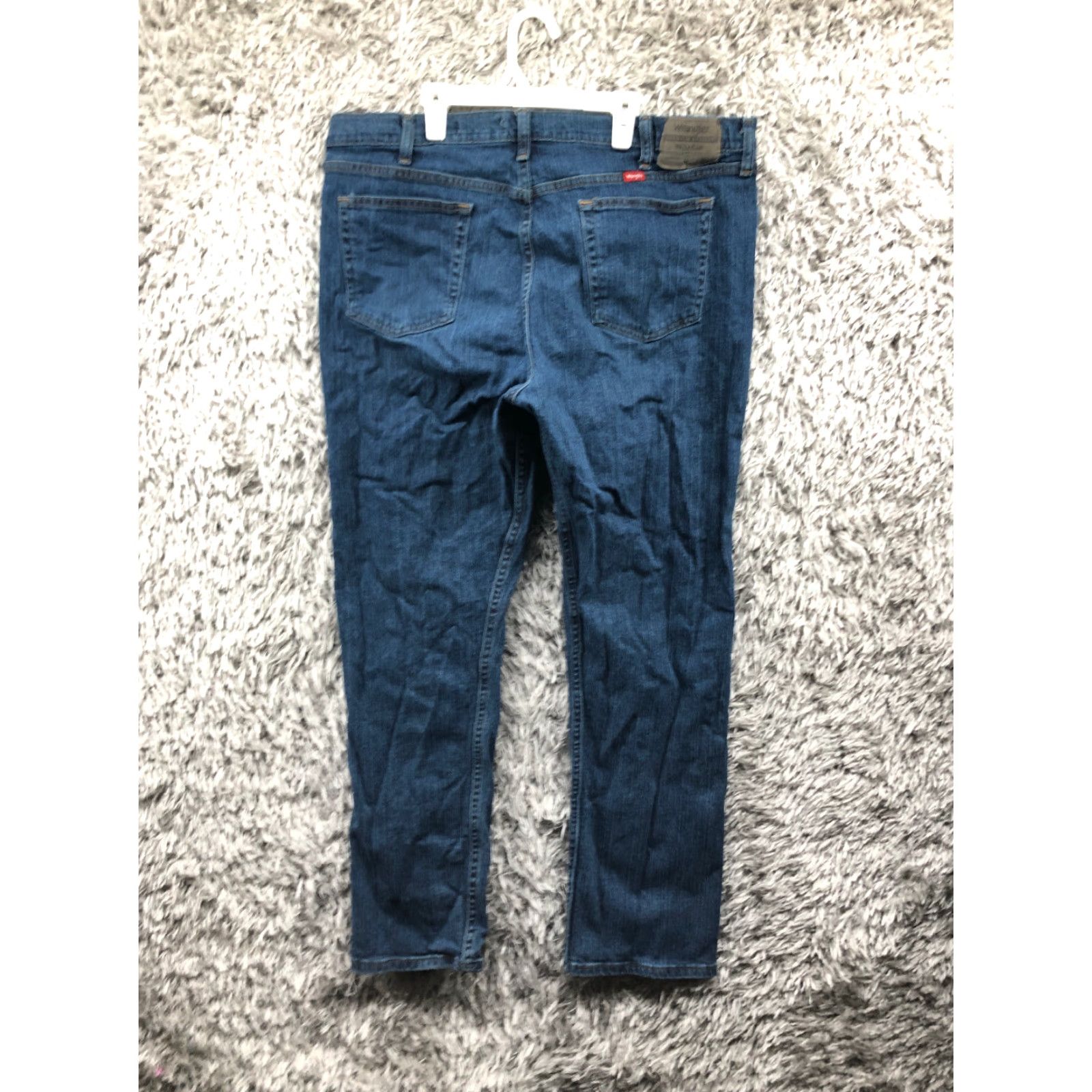 Wrangler Wrangler Jeans 40x32 Mens Mid Rise Straight Leg Dark Wash Blue Denim Shirt? Size US 40 / EU 56 - 5 Thumbnail