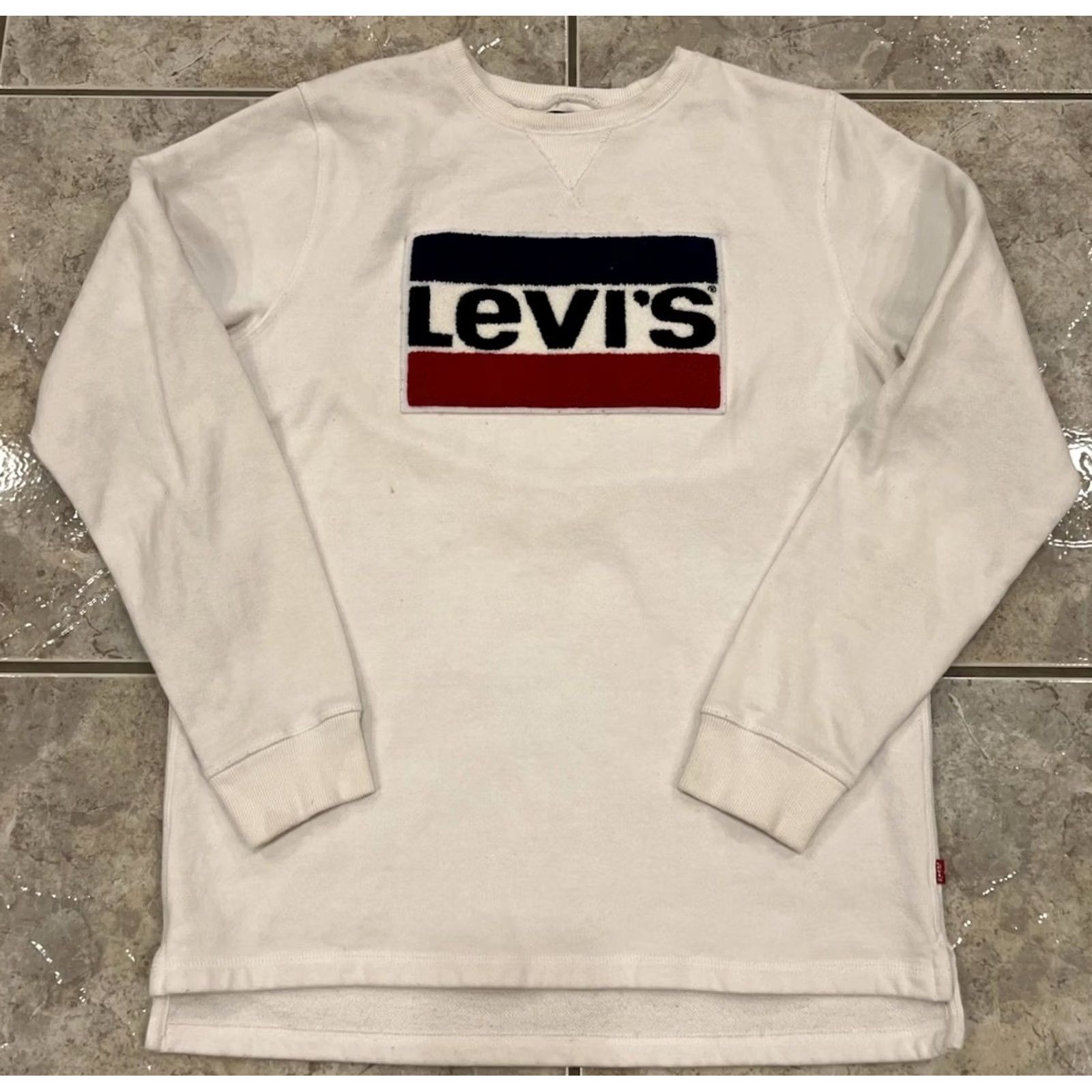 Levi's Levi's Sweatshirt White Crew Neck Pullover Logo Vintage? No - Men M Regular Size US M / EU 48-50 / 2 - 3 Thumbnail