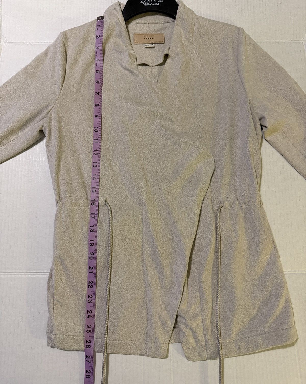BLANKNYC Blank NYC Women’s Beige Microfiber Drawstring Tie Jacket Size S / US 4 / IT 40 - 7 Thumbnail