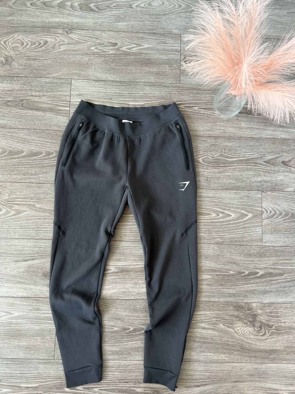 Gymshark ‼️Gymshark Print Logo New Collection Straight Joggers‼️ Size US 31 - 4 Thumbnail