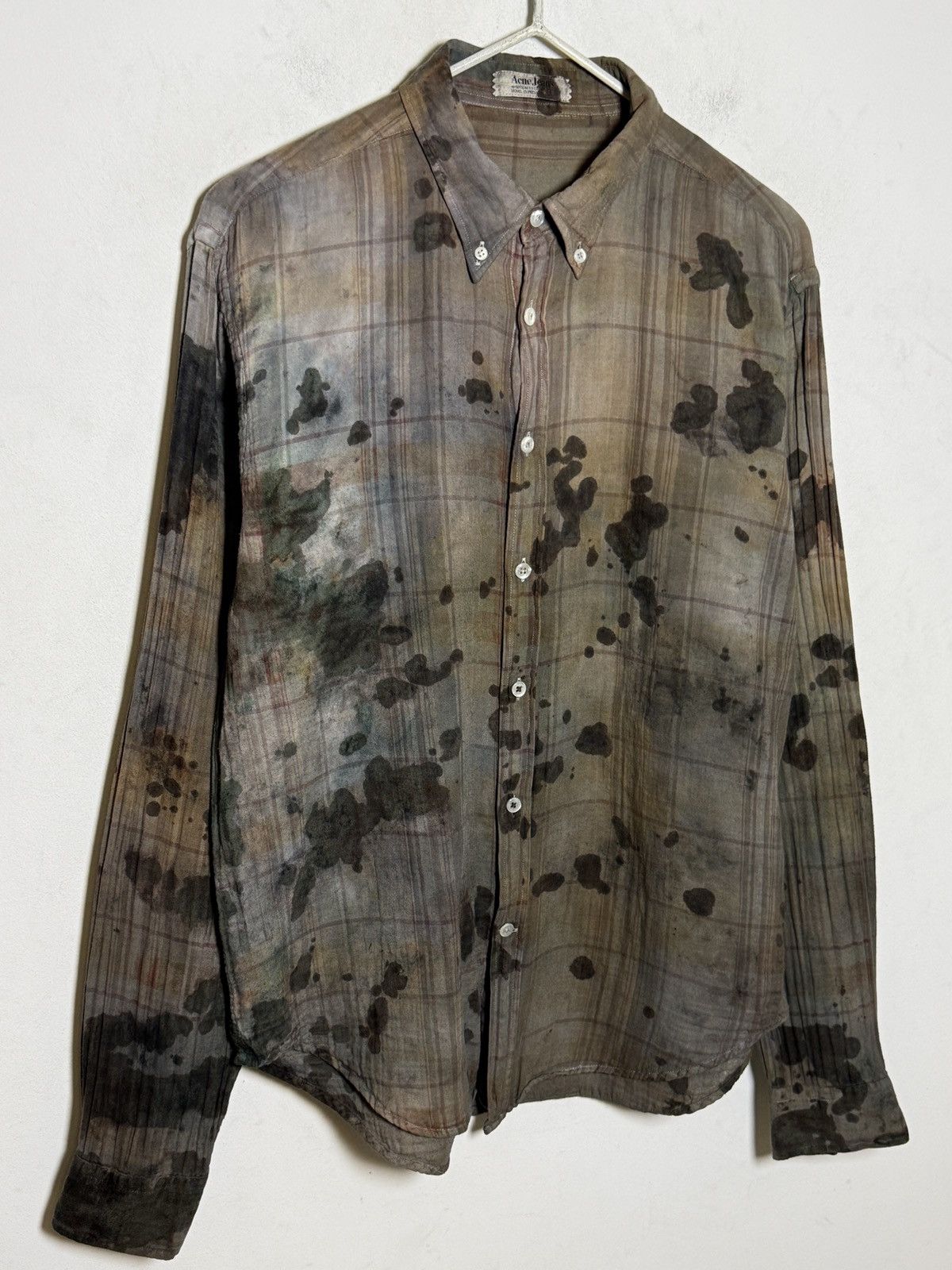 Acne Studios acne studios 1of1 dyed painters shirt Size US M / EU 48-50 / 2 - 5 Thumbnail