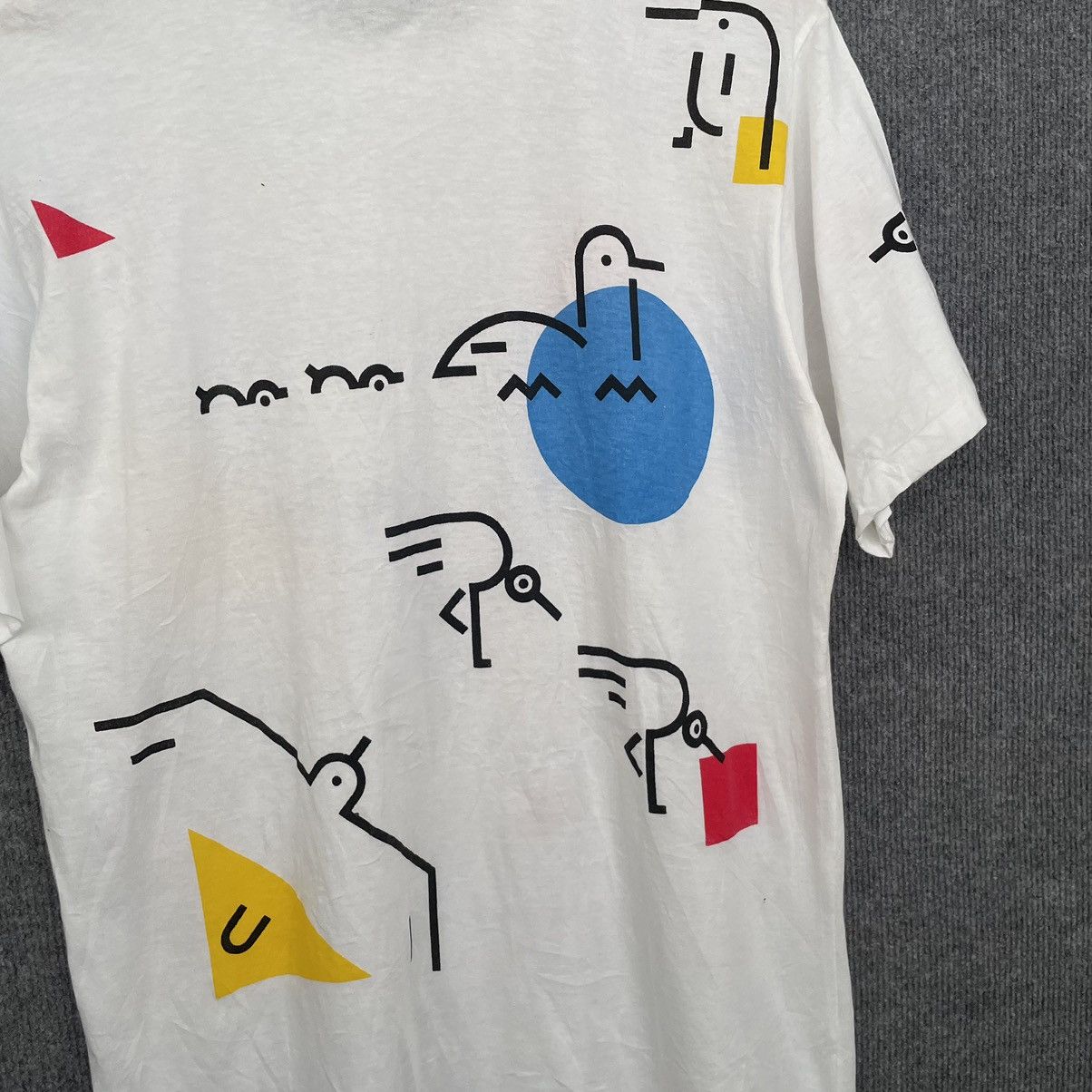 Japanese Brand × Vintage Vintage 90s Suntory Boss Coffee AOP Rare Design T Shirt Size US M / EU 48-50 / 2 - 6 Thumbnail