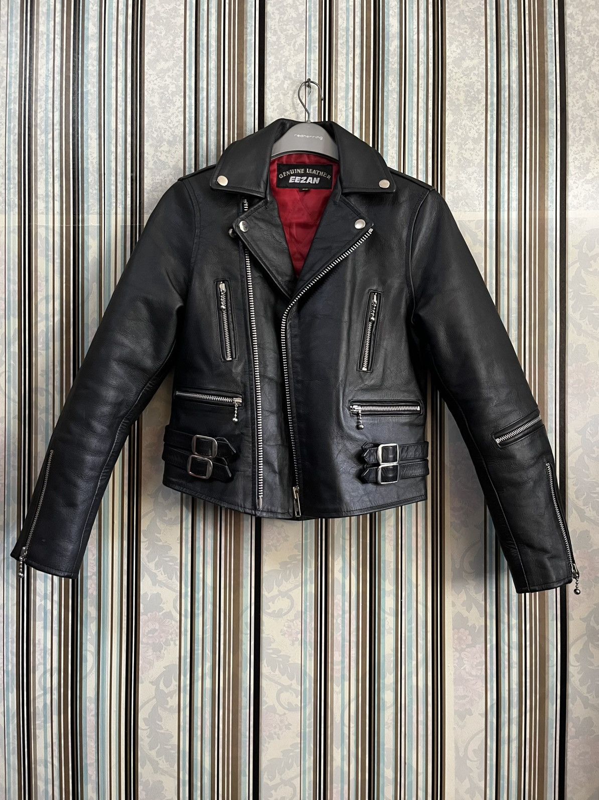 Genuine Leather 2000s EEZAN double collar cowhide size 30 #H5 Size XXS / US 00 / IT 34 - 3 Thumbnail