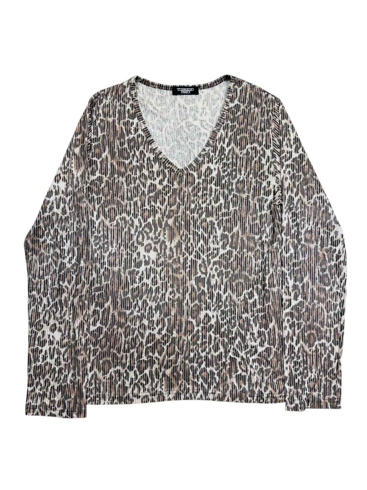 Tornado Mart 2000s Tornado Mart - Vkei Gyaru Style Leopard Long Sleeve Size US M / EU 48-50 / 2 - 1 Thumbnail