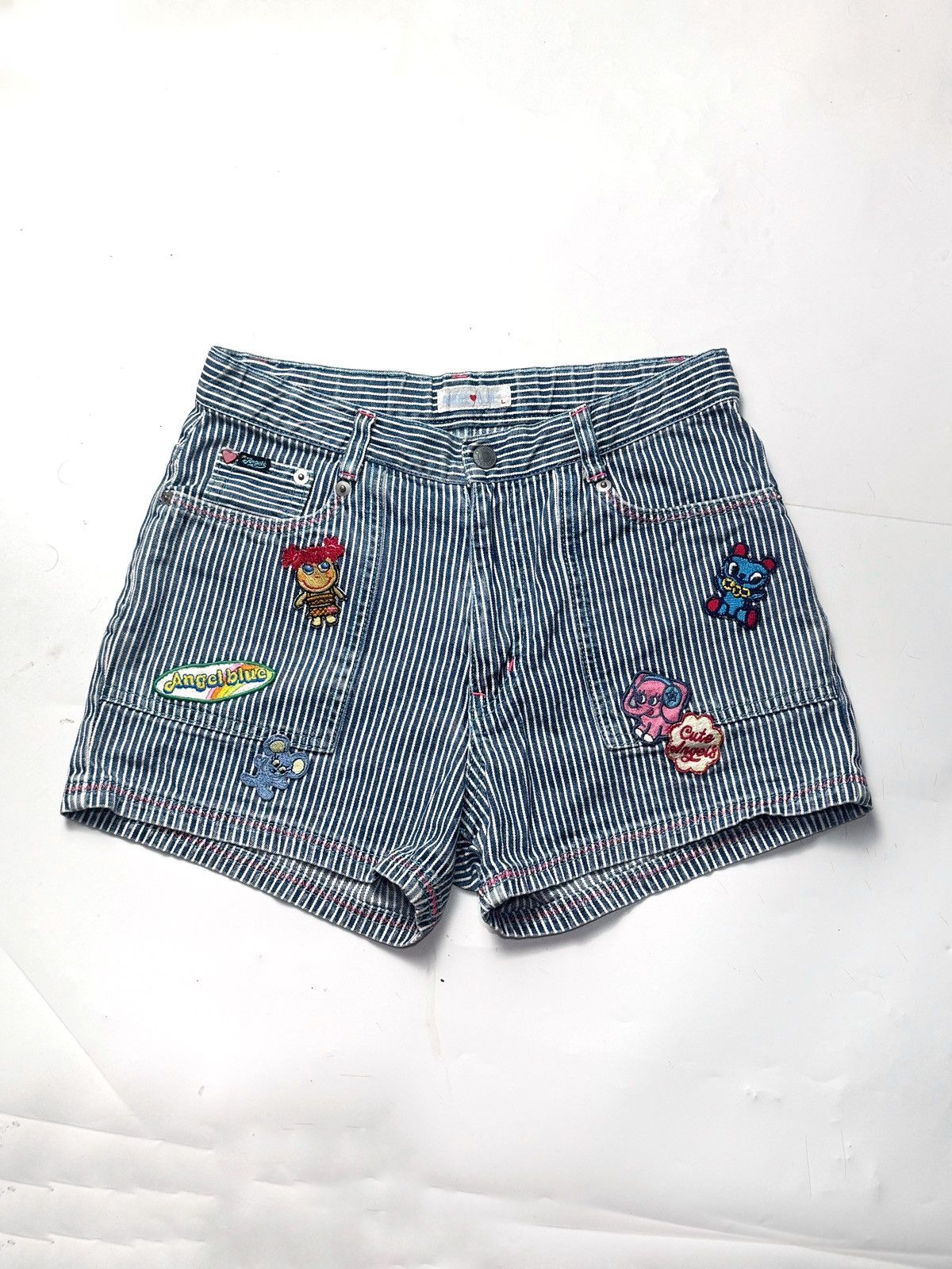 Angel Blue × Hysteric Glamour × Japanese Brand Angle Blue Y2K Hickory Pants Size 28" / US 6 / IT 42 - 1 Thumbnail