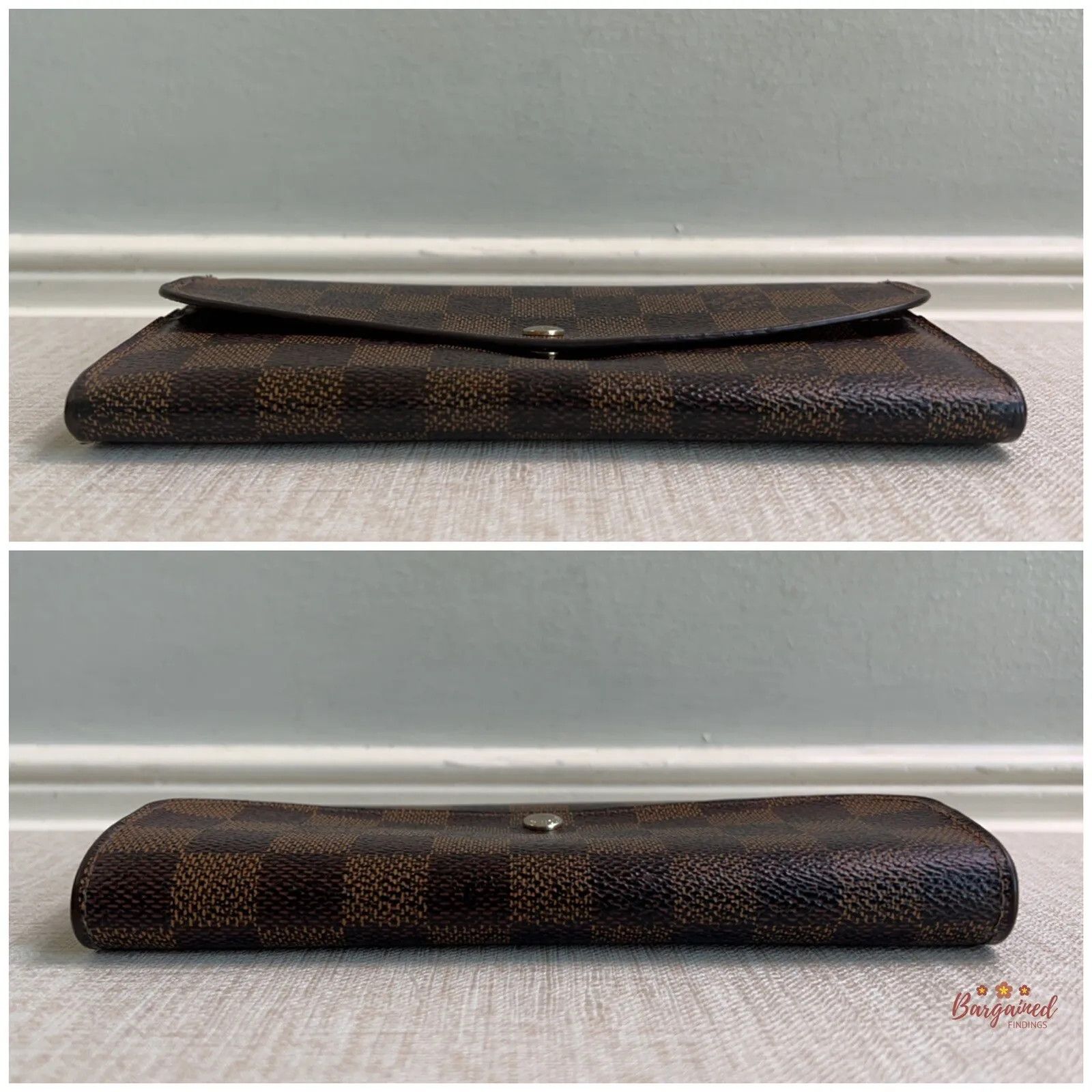 Louis Vuitton Louis Vuitton Damier Canvas Leather Emilie Long Wallet Size ONE SIZE - 3 Thumbnail