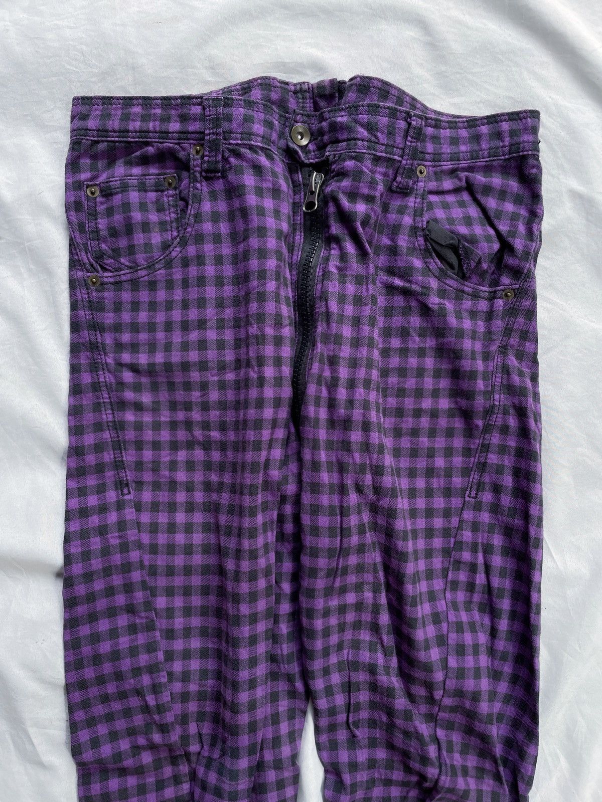 In The Attic JAPANESE HIKORI PLAID PANTS STREET STYLE Size US 34 / EU 50 - 4 Thumbnail