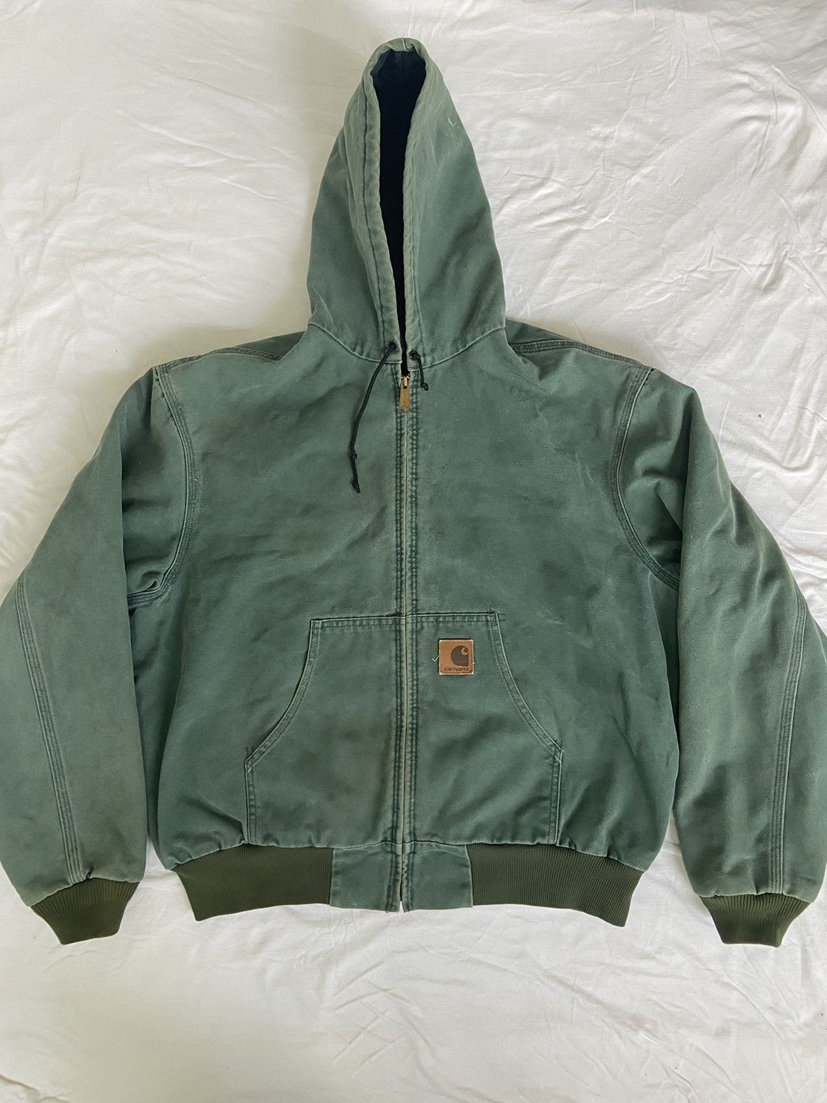 image of 1997 Aspen Colored Carhartt Jacket Jq294 in Aspen Green, Men's (Size XL)