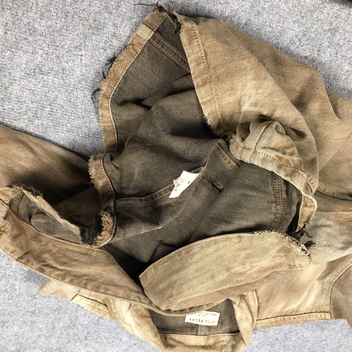 Japanese Brand × Spellbound SPELLBOUND CHORE DISTRESSED BROWN SUN FADED BUTTON JACKET Size US M / EU 48-50 / 2 - 16 Thumbnail