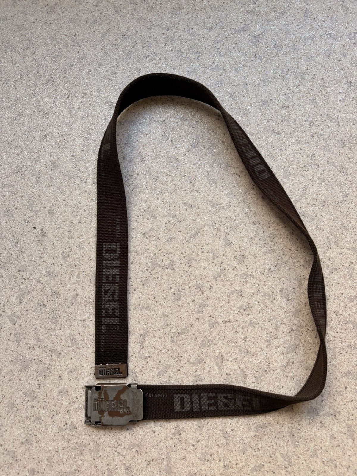 Diesel Vintage Diesel Calapiel Y2K Distressed Metal Buckle Belt Size ONE SIZE - 3 Thumbnail