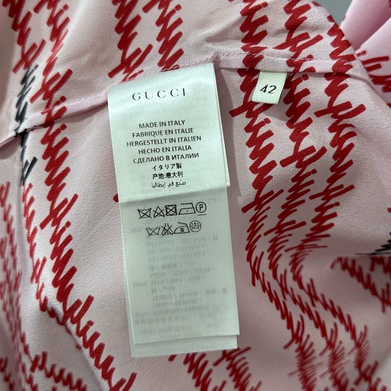 Gucci Gucci Pearl logo streamer silk shirt 2504-Nextarrow Size M / US 6-8 / IT 42-44 - 5 Thumbnail