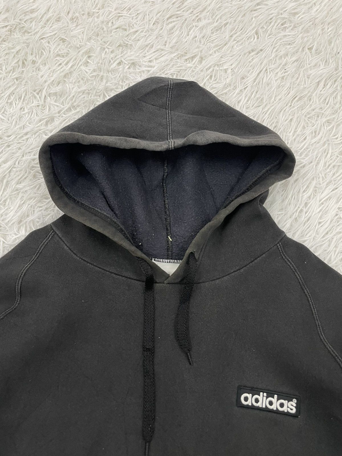 Adidas Vintage 90s Adidas Side Tape Hoodie Made in Usa Size US M / EU 48-50 / 2 - 6 Thumbnail