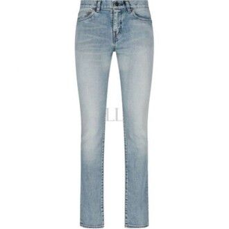 Saint Laurent Paris o1bcso1str1124 Skinny Fit Jeans in Blue Size 28" / US 6 / IT 42 - 1 Preview