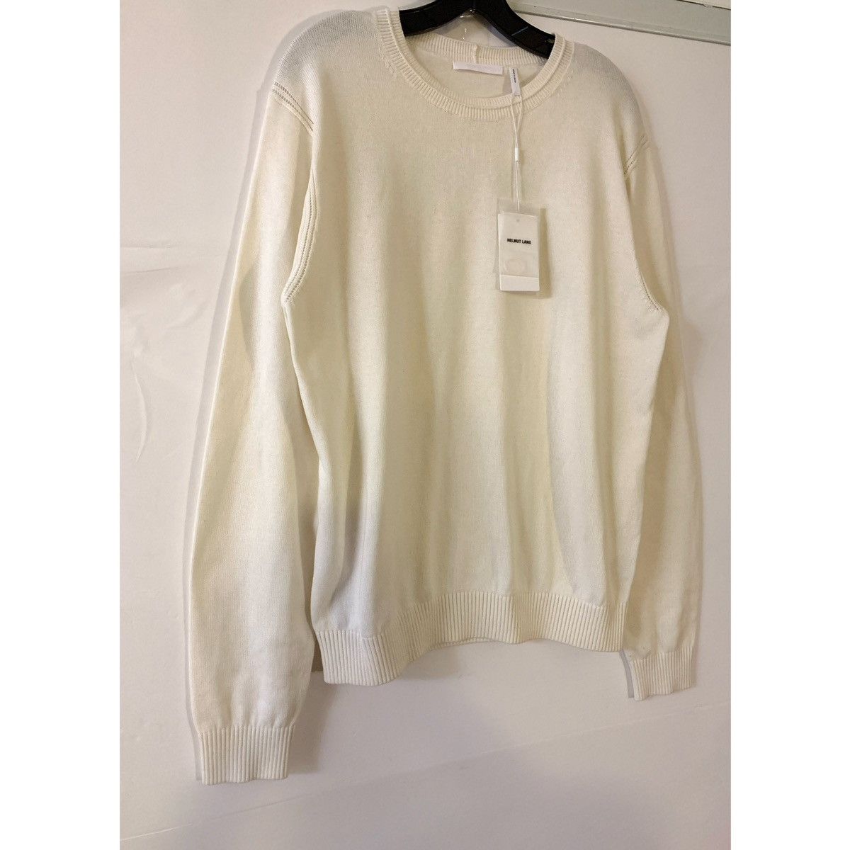 Helmut Lang HELMUT LANG LOGO CREW KNIT Size US L / EU 52-54 / 3 - 16 Thumbnail