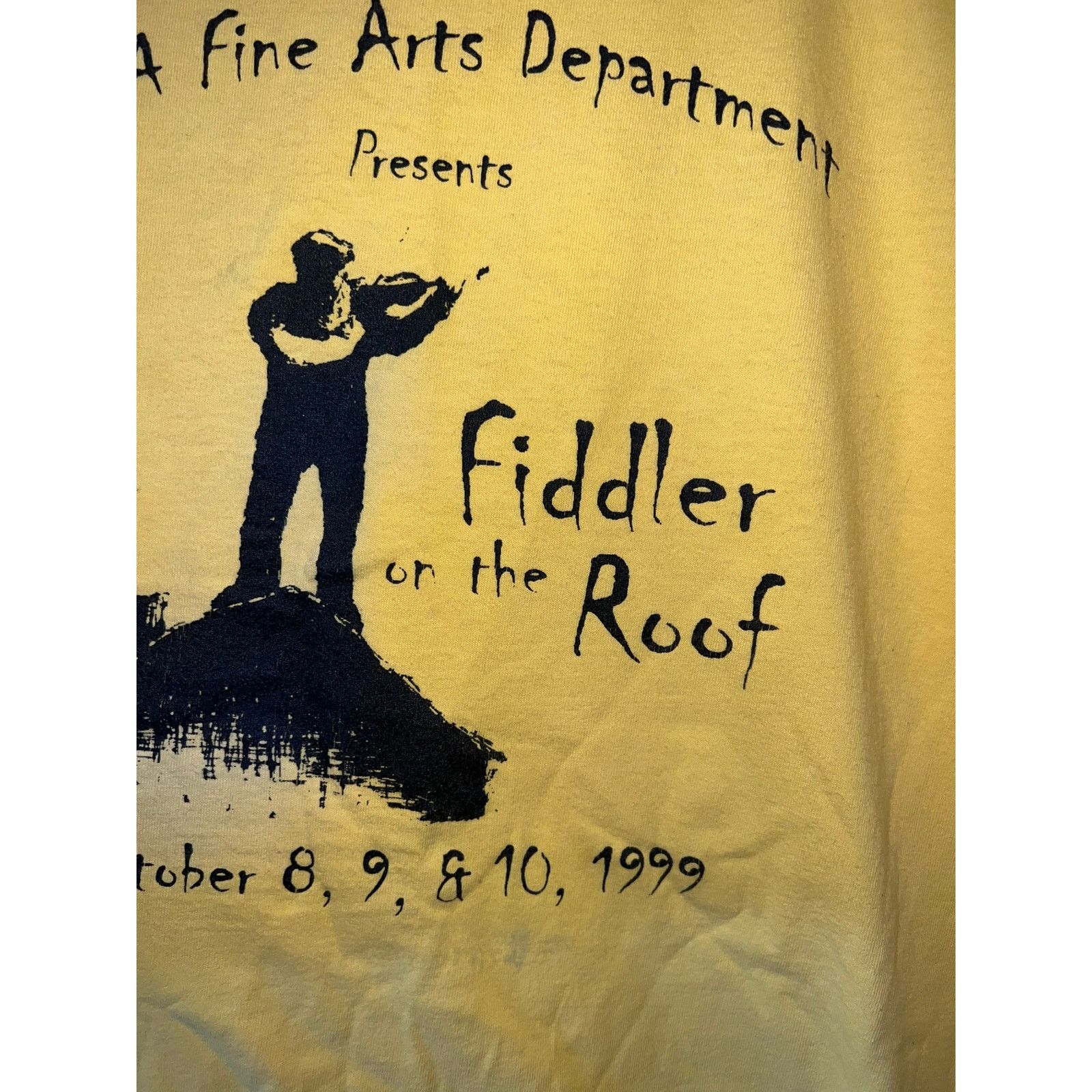 Gildan Vintage Fiddler On The Roof Shirt Fine Arts Tee VTG 90s XL Size US XL / EU 56 / 4 - 3 Thumbnail