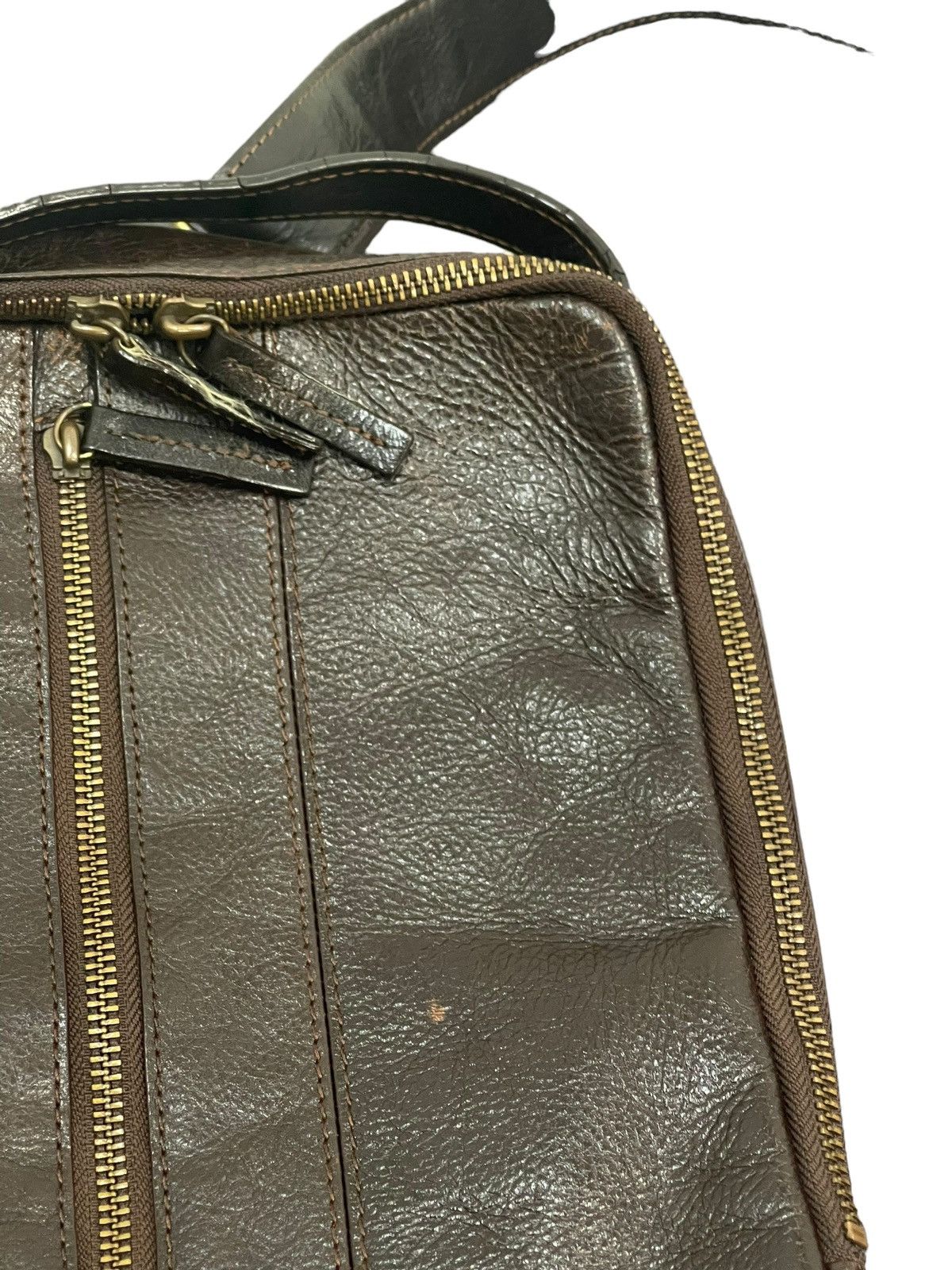 Genuine Leather Cross Body Full Leather Chelica Patina 3🟩 Size ONE SIZE - 9 Thumbnail
