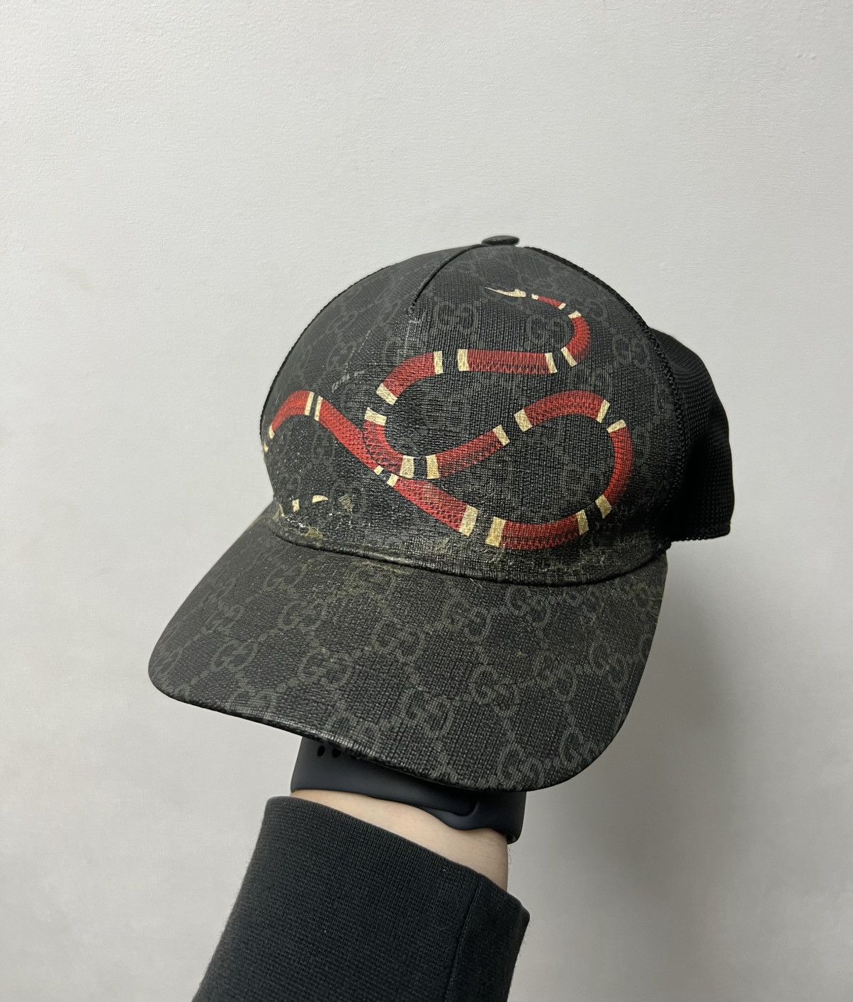 Gucci GUCCI MONOGRAM GG SNAKE CAP Size ONE SIZE - 11 Thumbnail