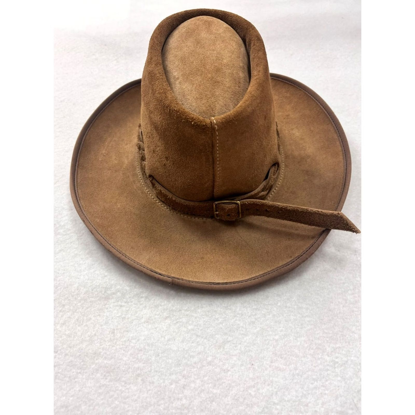 Vintage VINTAGE Excalibur Men’s Cowboy Hat Leather OSFM Brown Mens Size ONE SIZE - 3 Thumbnail