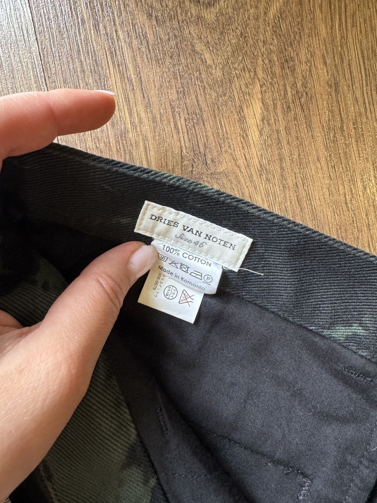 Dries Van Noten Dries Van Noten AW2014 Bleach-Dyed Runway Pants Size US 31 - 5 Thumbnail
