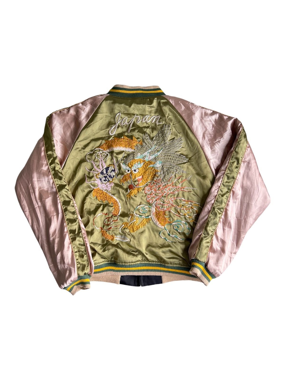 Tailor Toyo 1980s Swivel Zip Vintage Sukajan 2 Side Tiger x Dragon Toyo Size US M / EU 48-50 / 2 - 2 Thumbnail