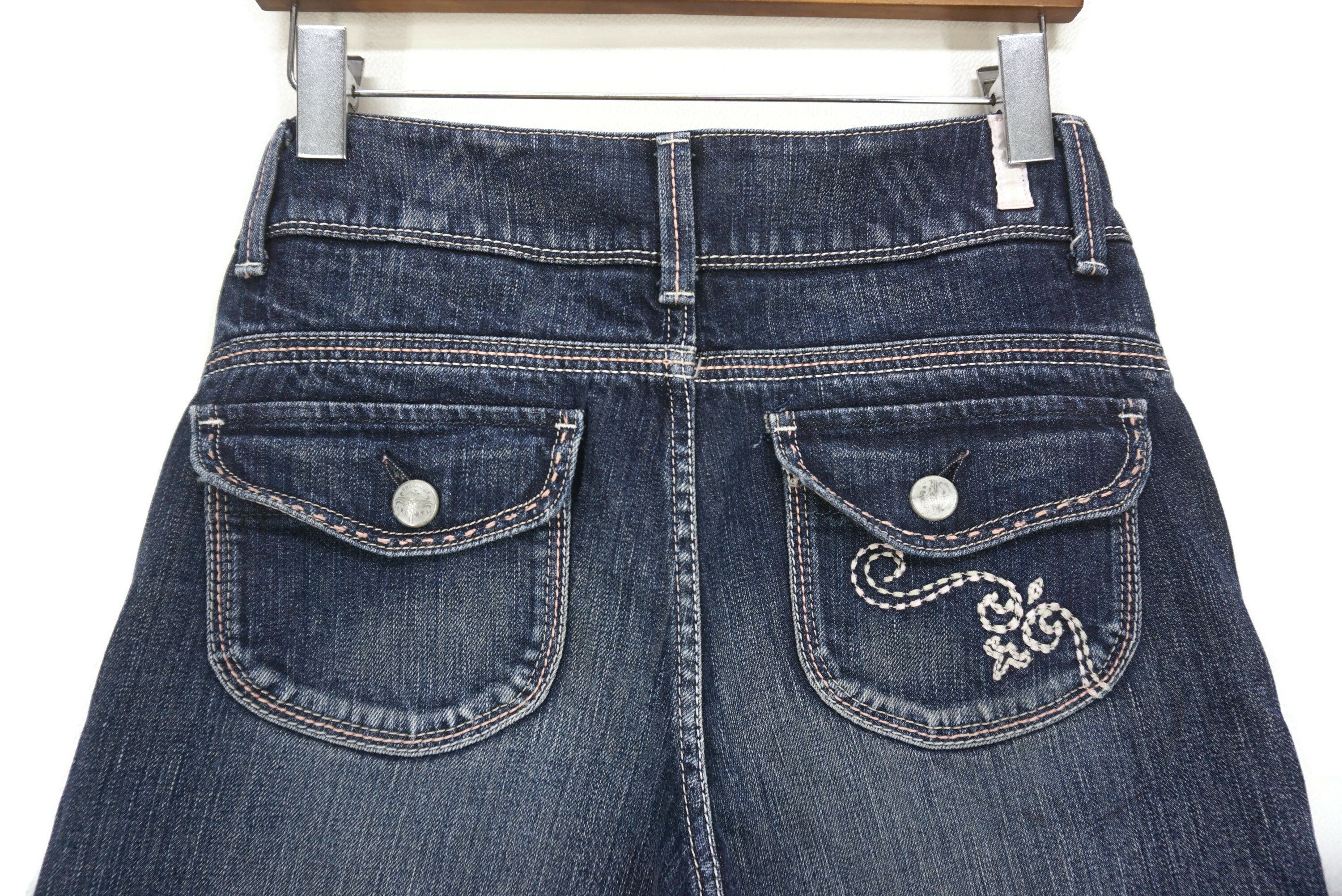 Japanese Brand Brappers Jeans fit W29xL29 Made in Japan Low Rise Bootcut Size 26" / US 2 / IT 38 - 6 Thumbnail