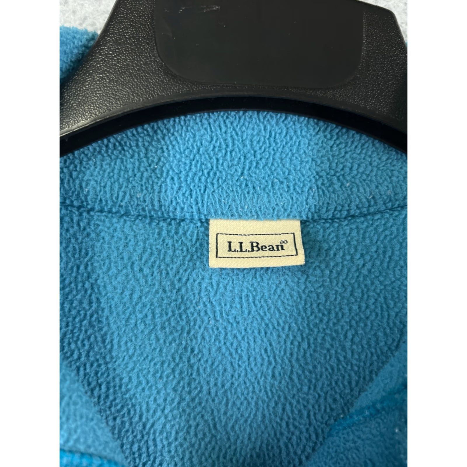 Vintage L.L. Bean Sweater Womens Large Blue Button Up 100% Polyester Fleece Collared Size L / US 10 / IT 46 - 3 Thumbnail