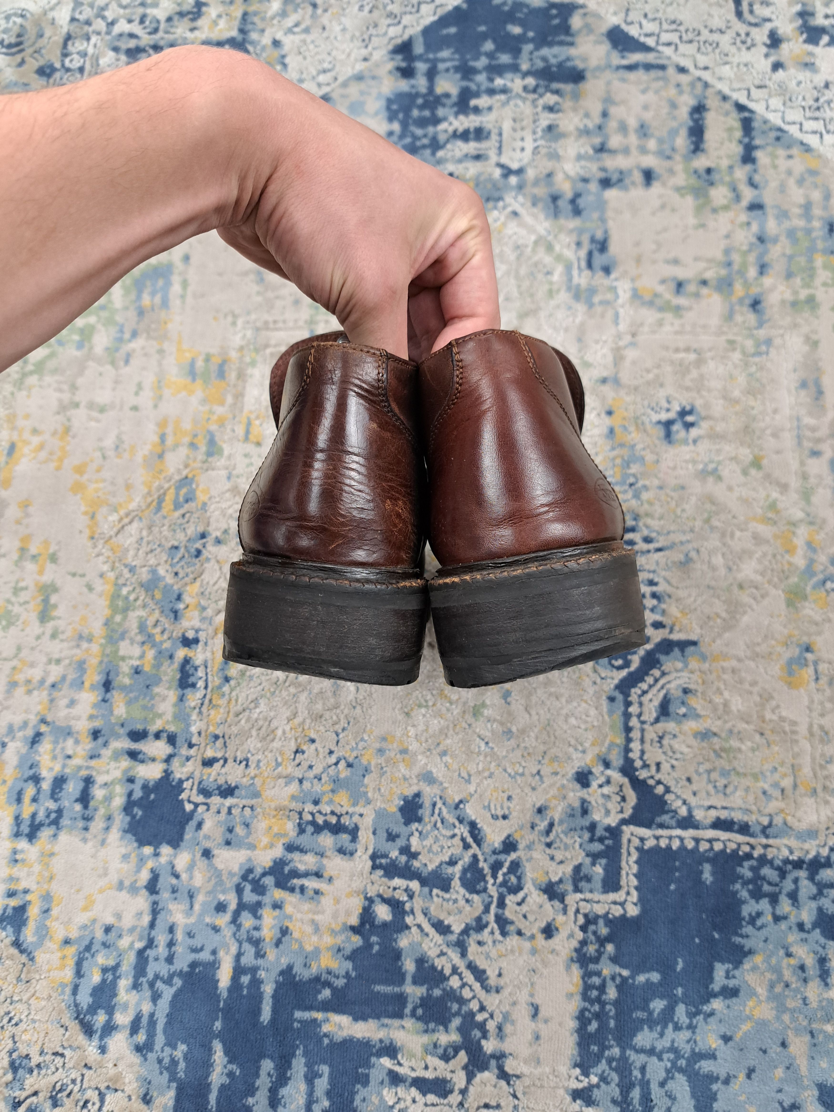 Vintage 80s Base London Chunky Leather Boots Rave Like Seditionaries Size US 7 / EU 40 - 7 Thumbnail