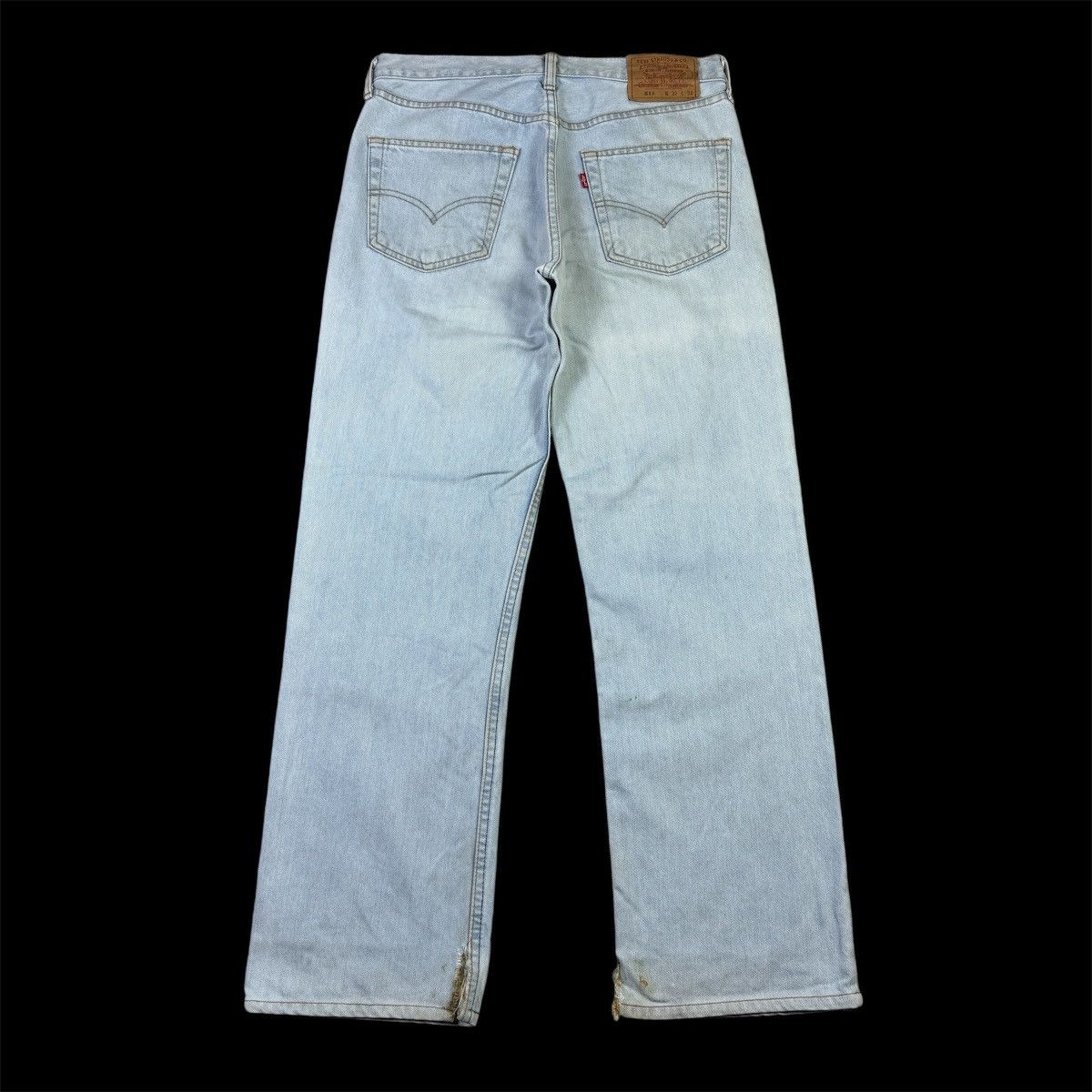 Levi's × Vintage 💥Vintage 90s Levis 511 Ripped Light Blue Denim Pant Size US 31 - 2 Thumbnail