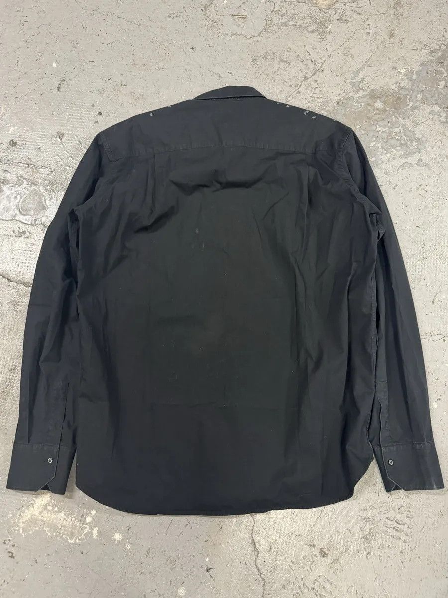 Gianfranco Ferre × Vintage 2000s Gianfranco Ferré Archive Chain Black Shirt Size US L / EU 52-54 / 3 - 2 Thumbnail