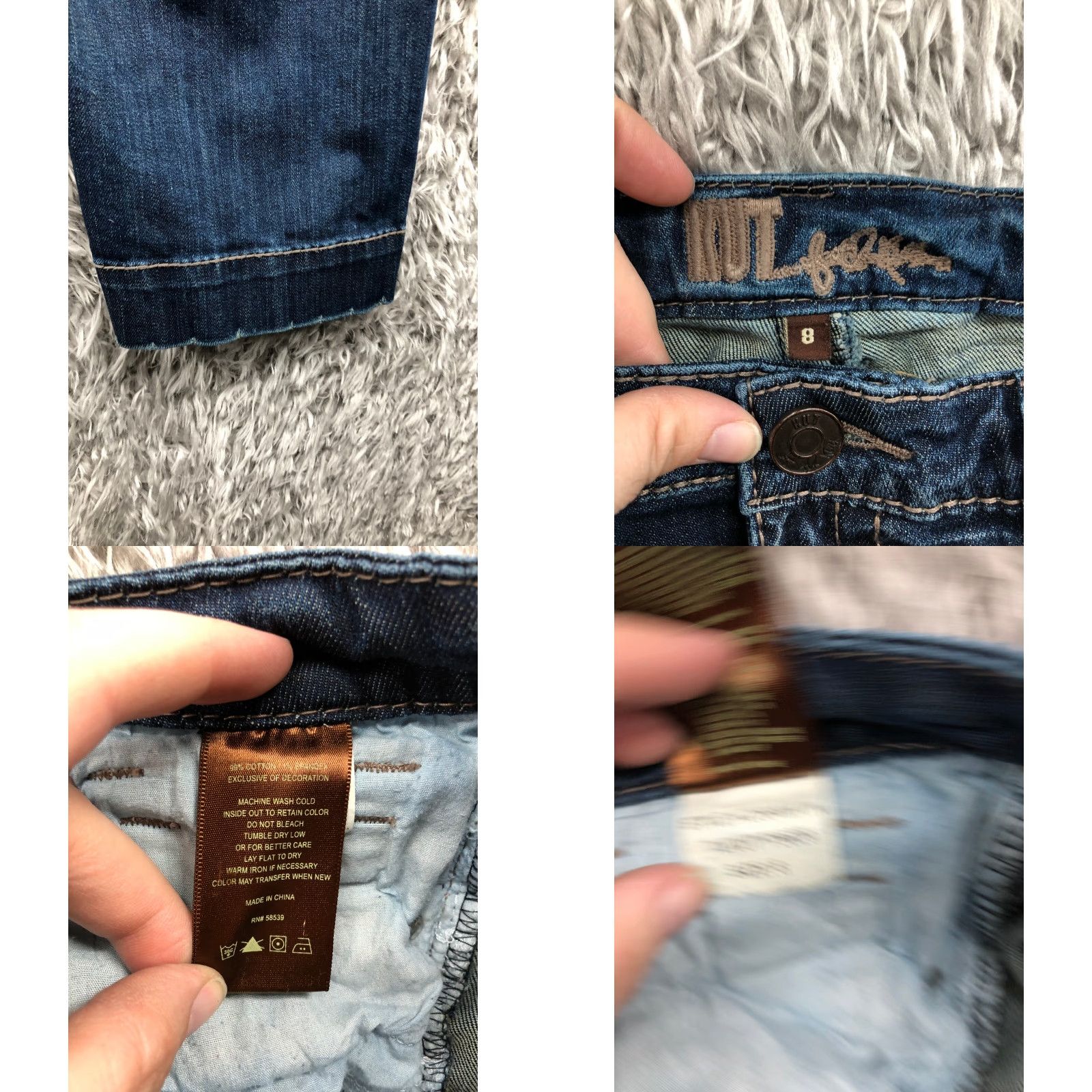 Vintage KUT from the Kloth Jeans Womens Capri Mid Rise Dark Wash Blue Denim Size 8 Size 30" / US 8 / IT 44 - 8 Thumbnail