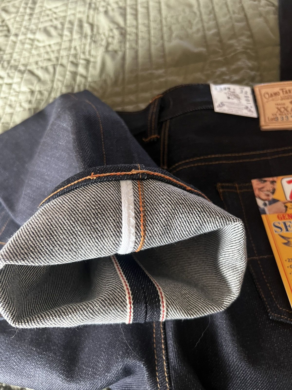 Ciano Farmer #333 23oz Heavy TYPE IH Japanese Indigo Red/White Selvage Size US 32 / EU 48 - 7 Thumbnail