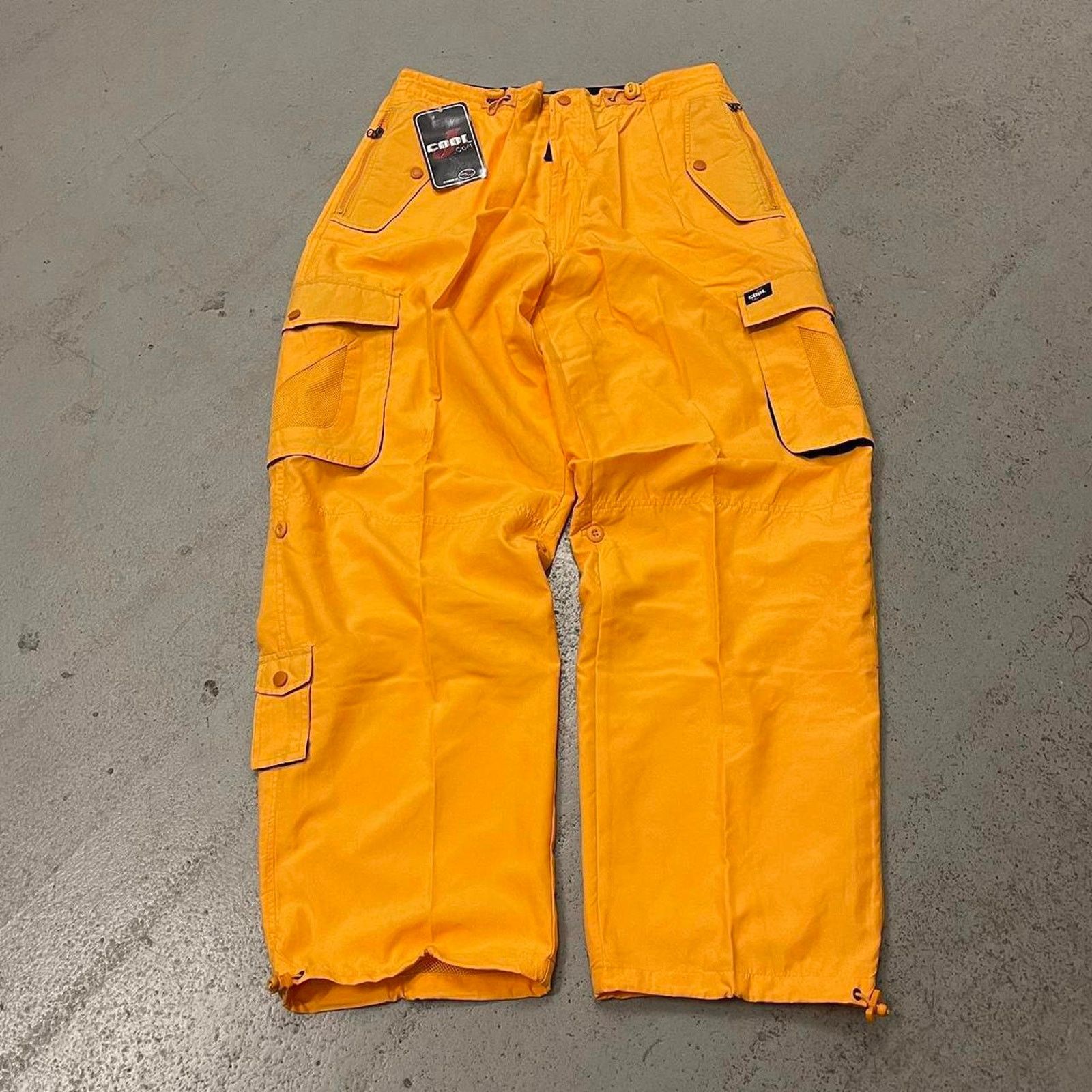 Vintage Vintage Baggy Y2k Urban Wide Leg Yellow Skater Pants Men 2XL Size US 38 / EU 54 - 1 Thumbnail