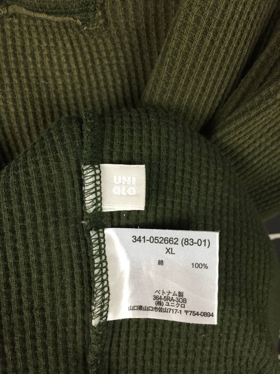 Uniqlo Uniqlo Authentic Original Wash Waffle Knit Henley Tee Size US XL / EU 56 / 4 - 10 Thumbnail