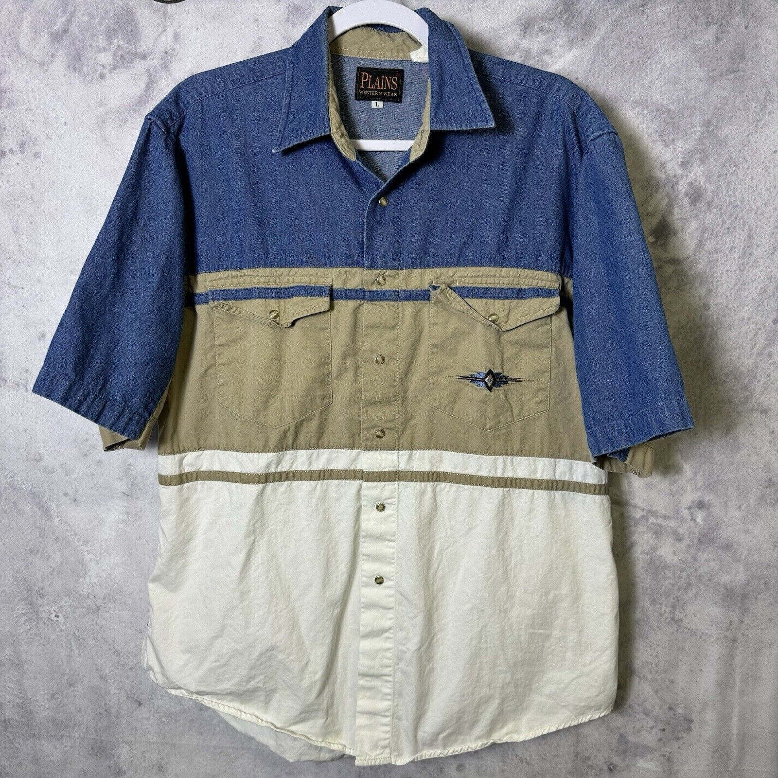 Vintage Vintage Plains Western Wear Shirt Mens L Short Sleeve Snap A Grailed