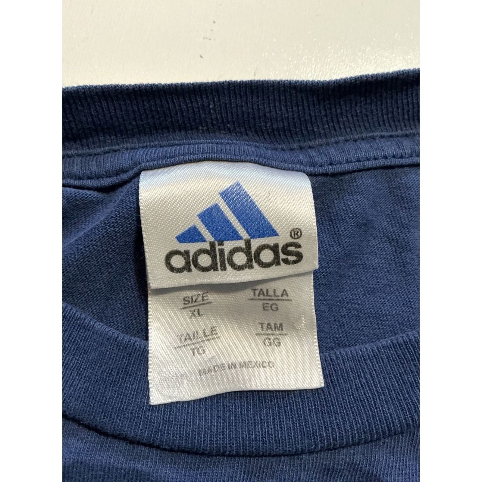 Adidas VINTAGE Adidas Classic Center Logo Blue L/S Graphic T-Shirt XL Mens 90s 2000s Size US XL / EU 56 / 4 - 5 Thumbnail
