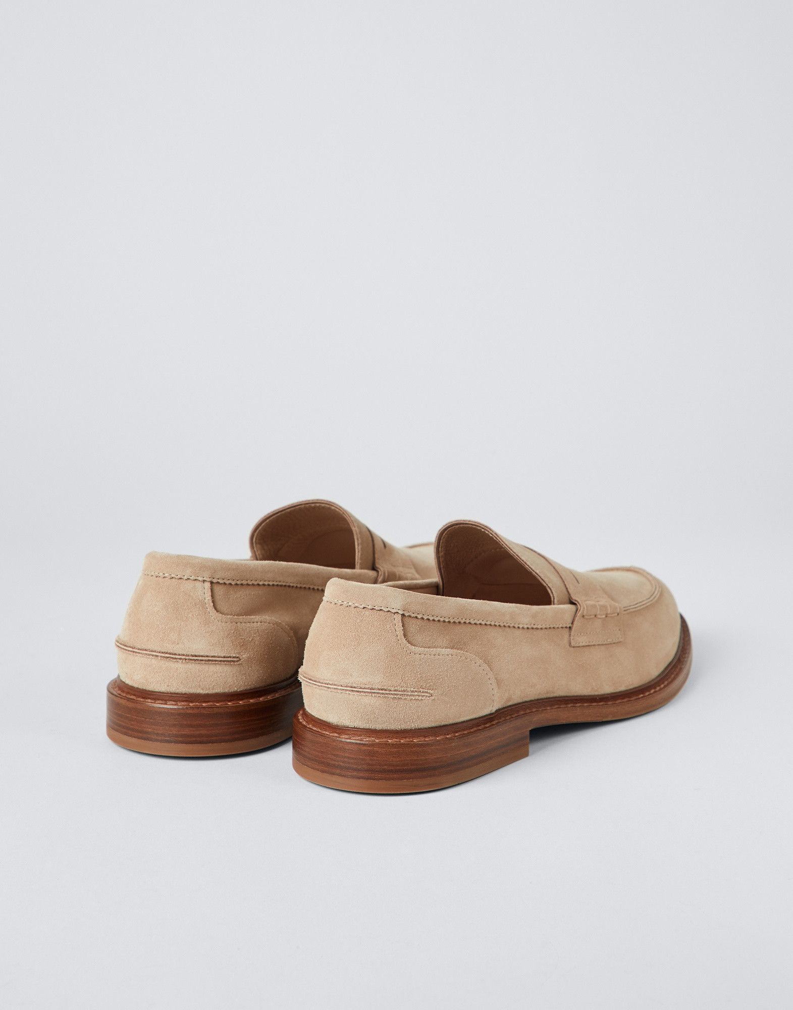 Brunello Cucinelli o1w1db10125 Loafers in Beige Size US 10 / EU 43 - 3 Thumbnail