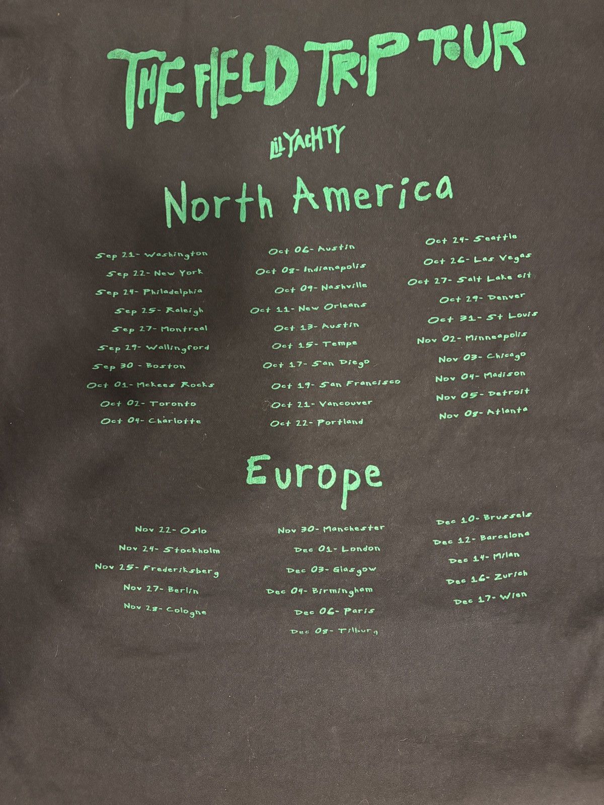 Lil Yachty Lil Yachty The Field Trip Tour Eye Tee Size US XL / EU 56 / 4 - 3 Thumbnail