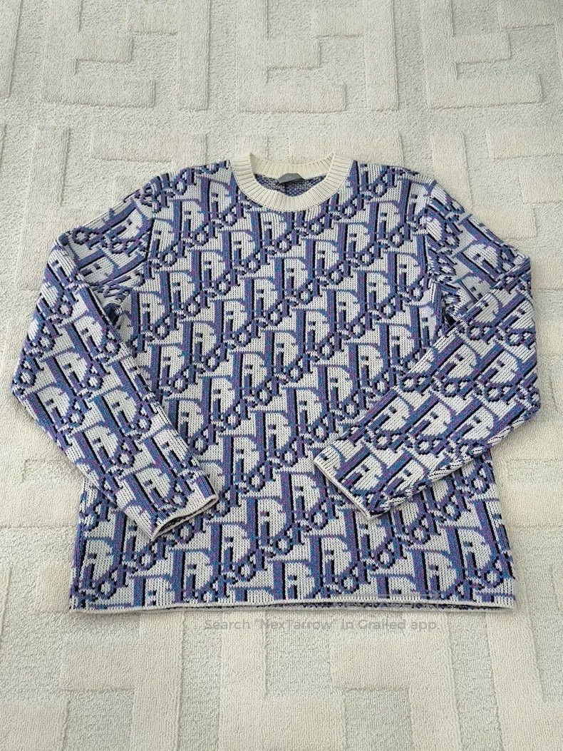 Dior Dior Full-printed round-neck casual long sleeves sweater Size US M / EU 48-50 / 2 - 1 Thumbnail