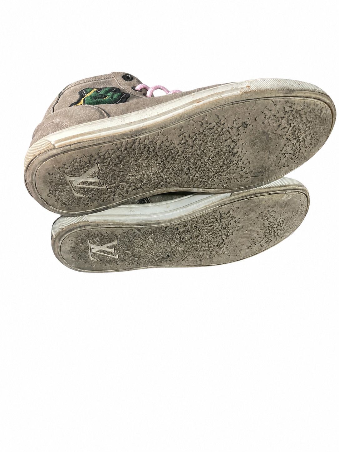 Louis Vuitton Louis Vuitton Beige Pink Monogram High Tops SZ 9.5 Size US 9.5 / EU 42-43 - 5 Thumbnail